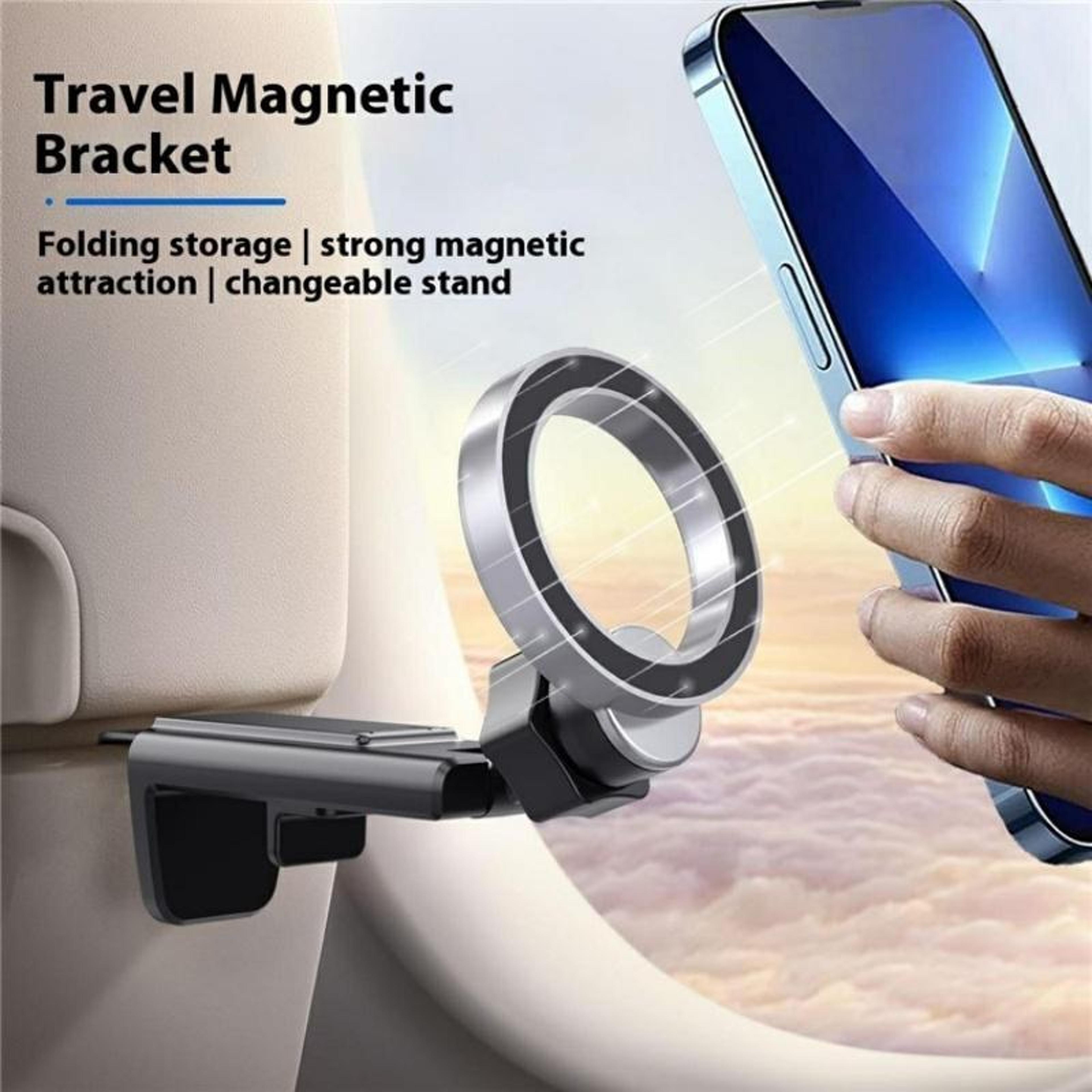 360 Rotating MagSafe Car Mount Foldable Travel Phone Stand 5