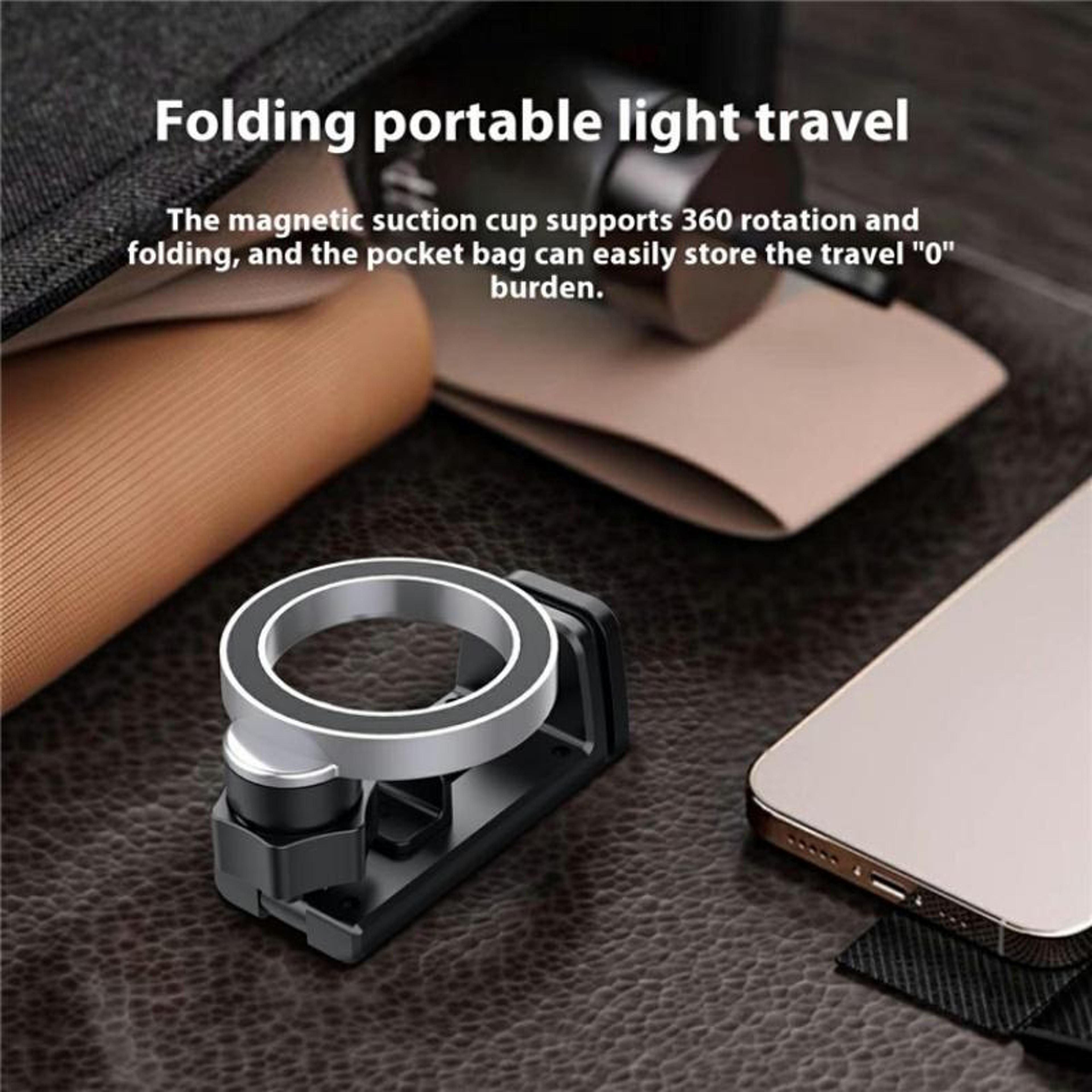 360 Rotating MagSafe Car Mount Foldable Travel Phone Stand 6