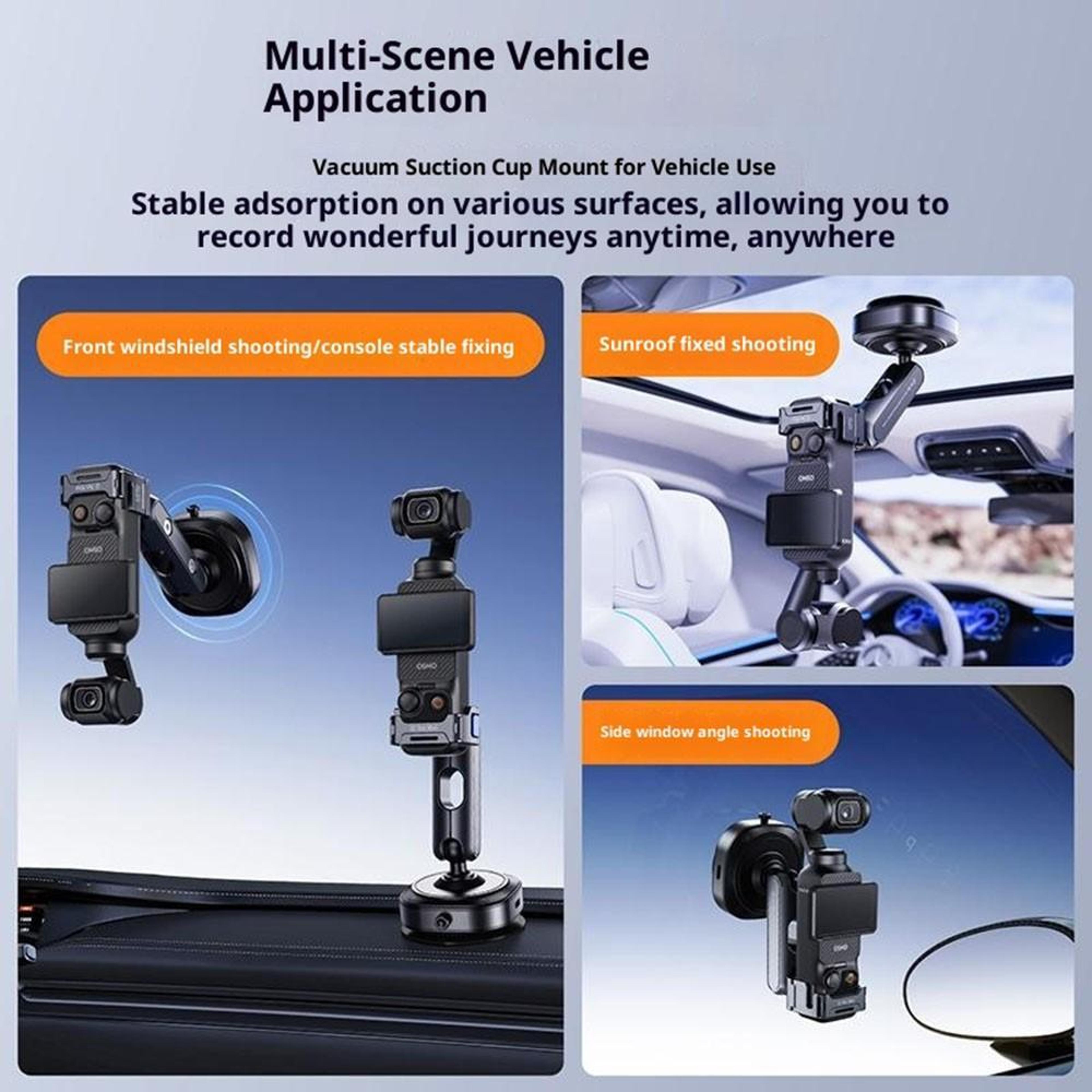 DJI Osmo Pocket 3 Vacuum Suction Mount Action Camera Car Shooting Bracket 1