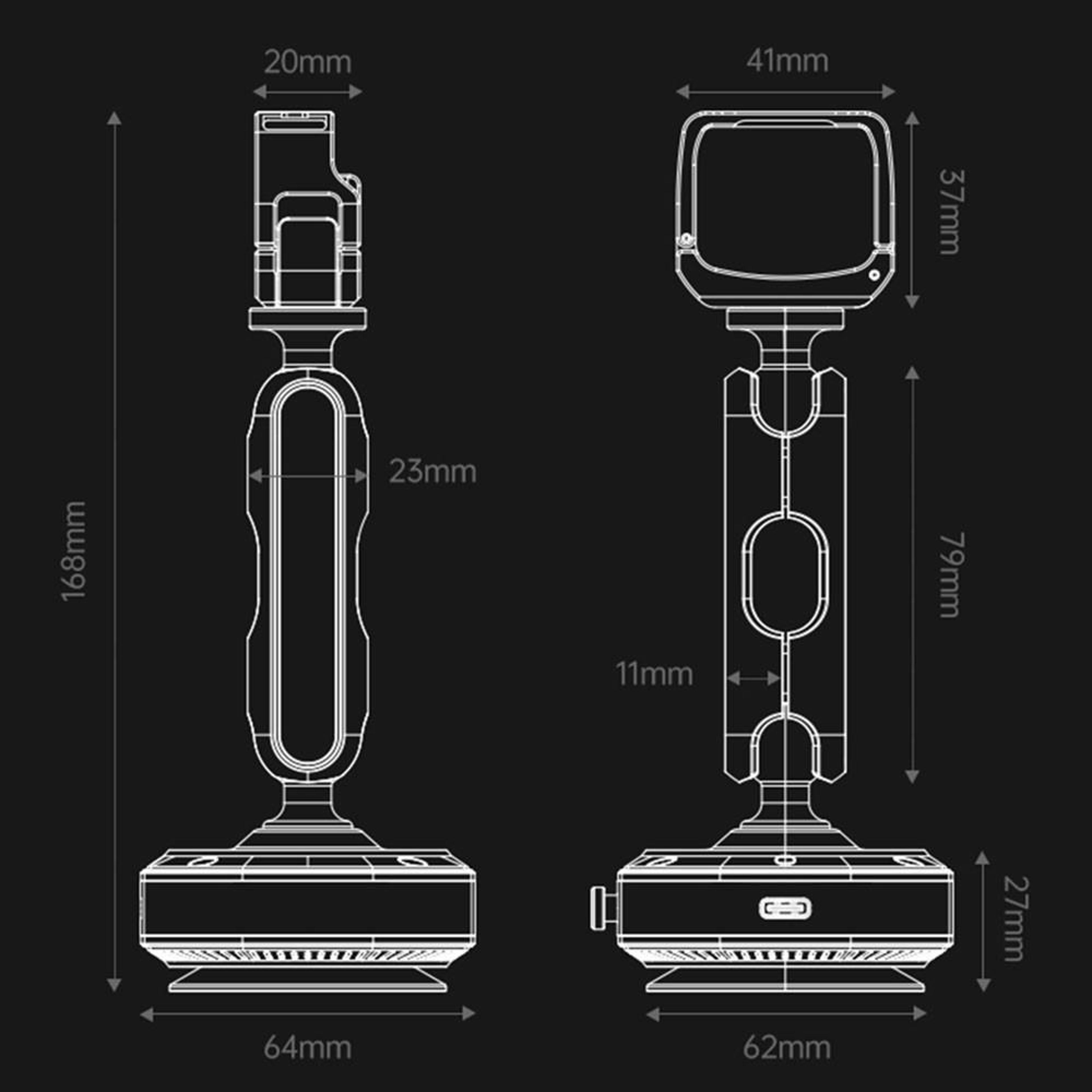 DJI Osmo Pocket 3 Vacuum Suction Mount Action Camera Car Shooting Bracket 8
