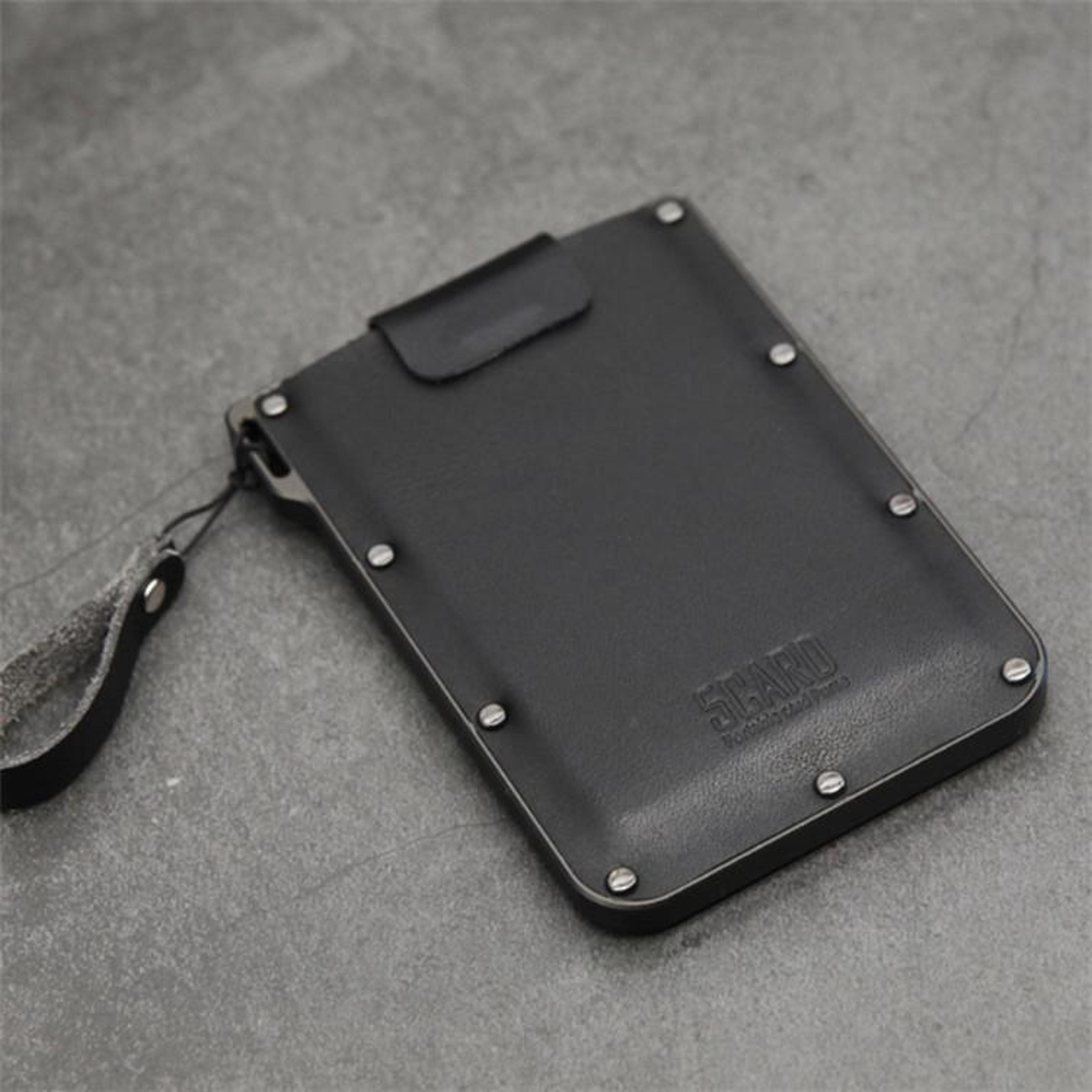 Portable Slim Card Holder PullOut Minimalist Wallet RFID Style Credit Card Case 1