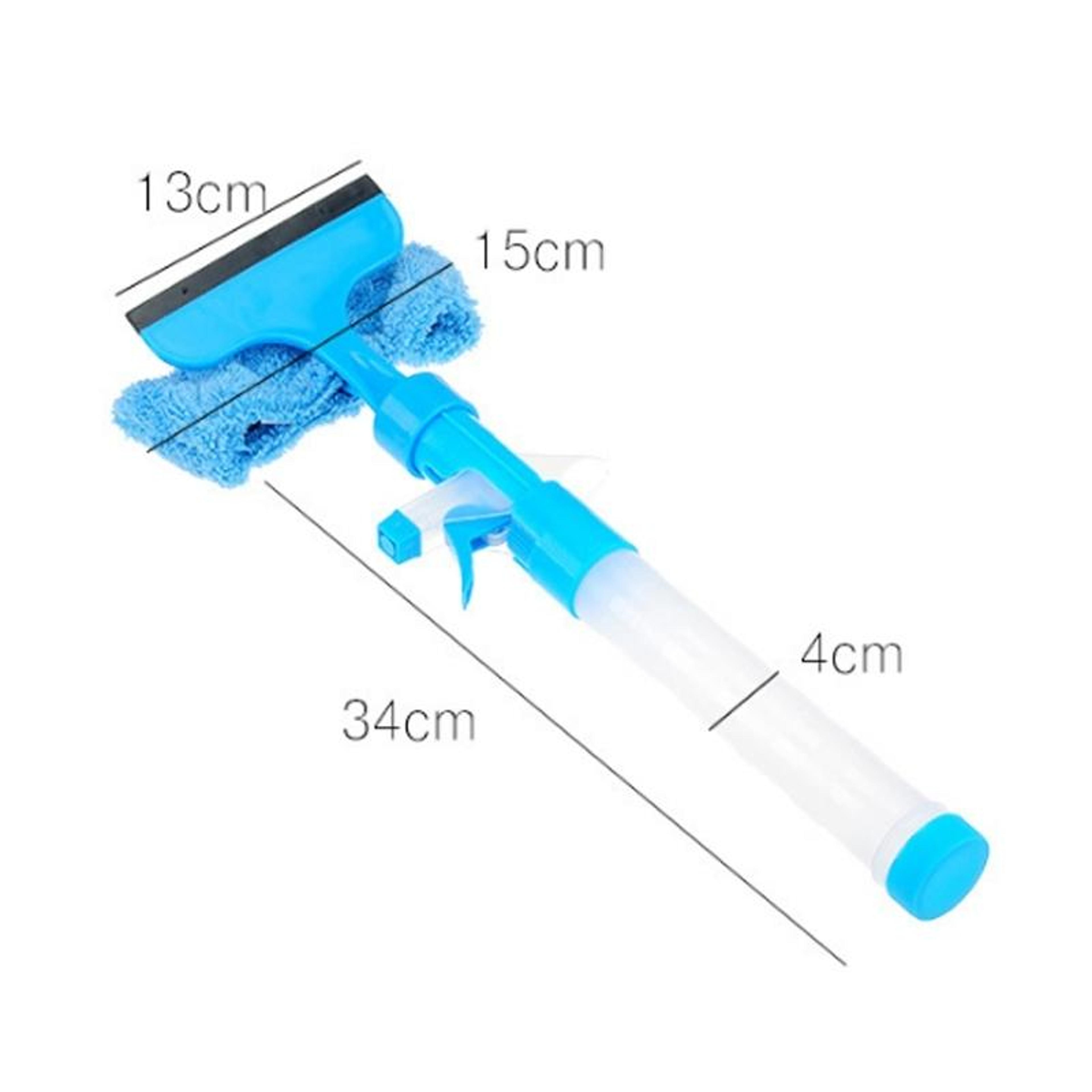Multi Surface Window Cleaning Tool Spray Brush With Silicone Window Squeegee 4