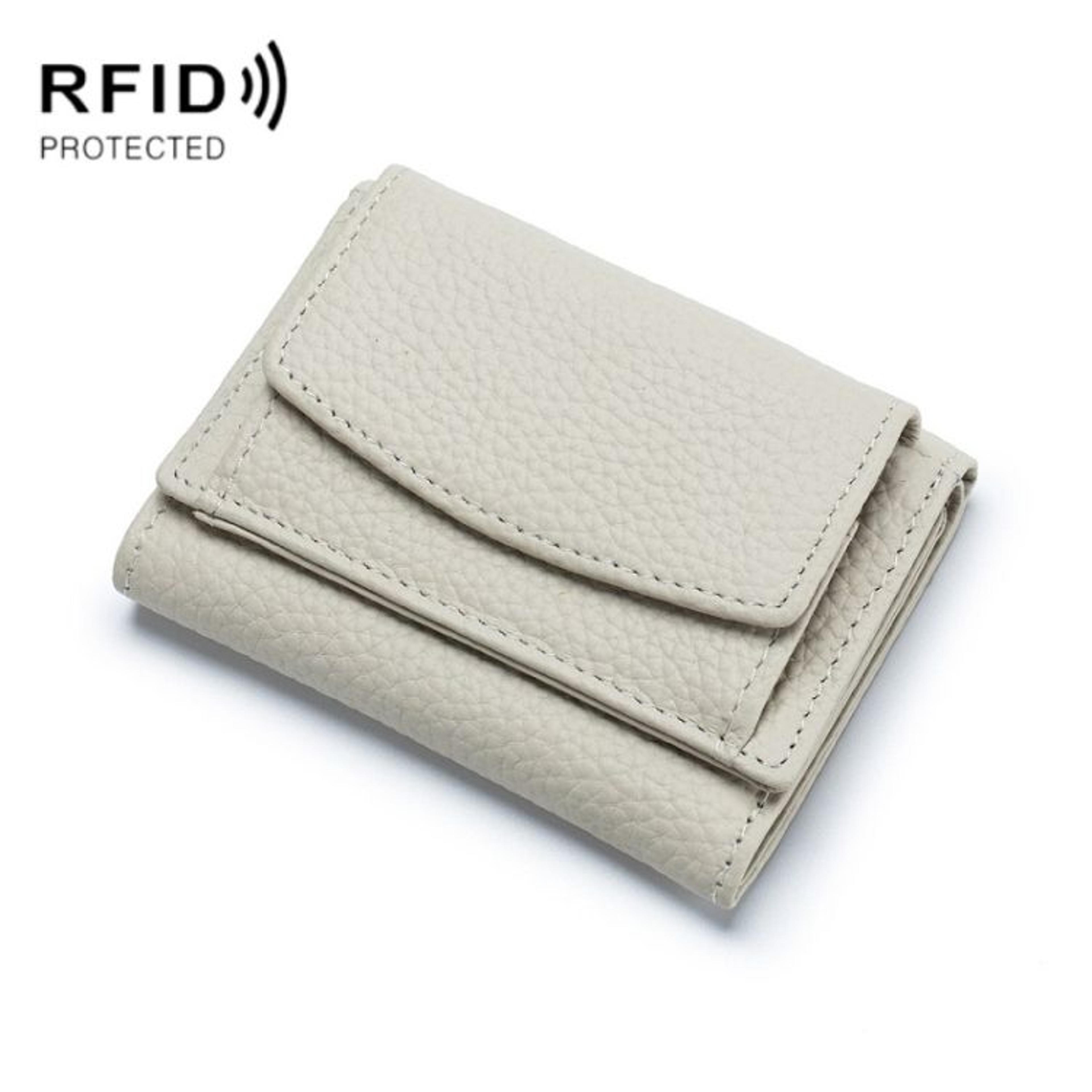 Premium RFID Blocking Wallet Genuine Leather Short Bifold Coin Purse 9