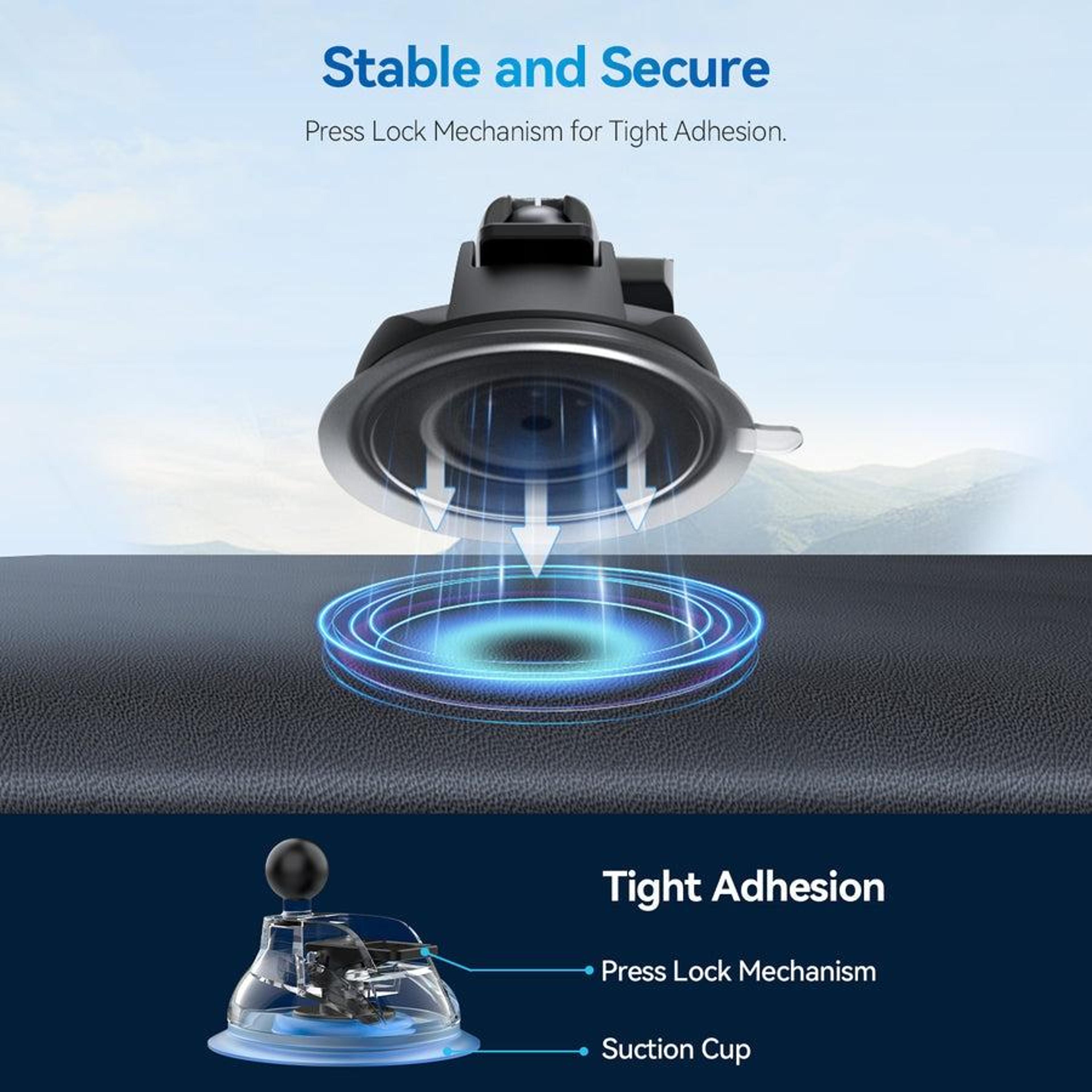 Magnetic Car Phone Mount 360 Phone Holder With Strong Suction Cup For Secure Hands Free Driving 8