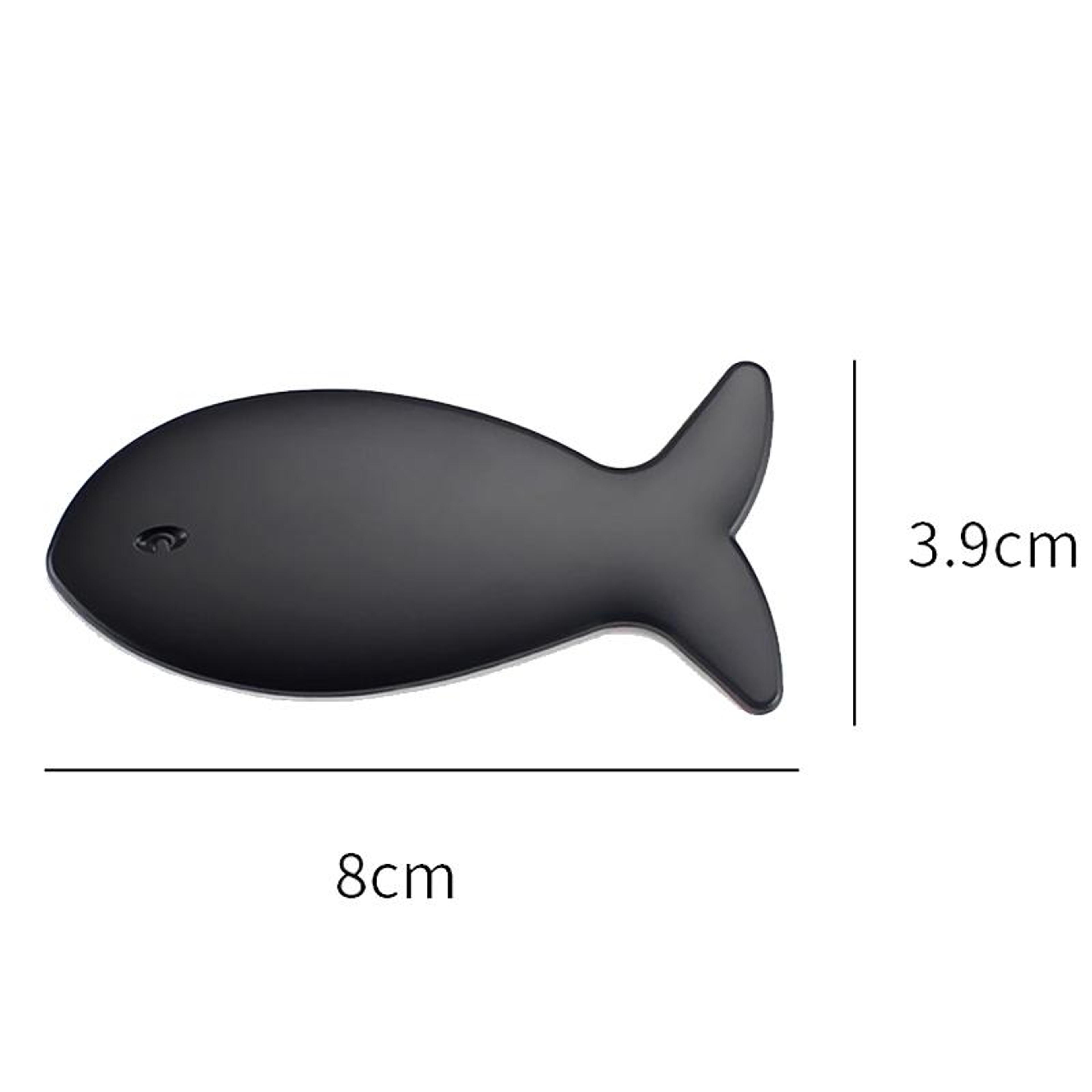 3D Metal Fish Car Emblem Sticker Premium Car Body Decal Tail Badge 1