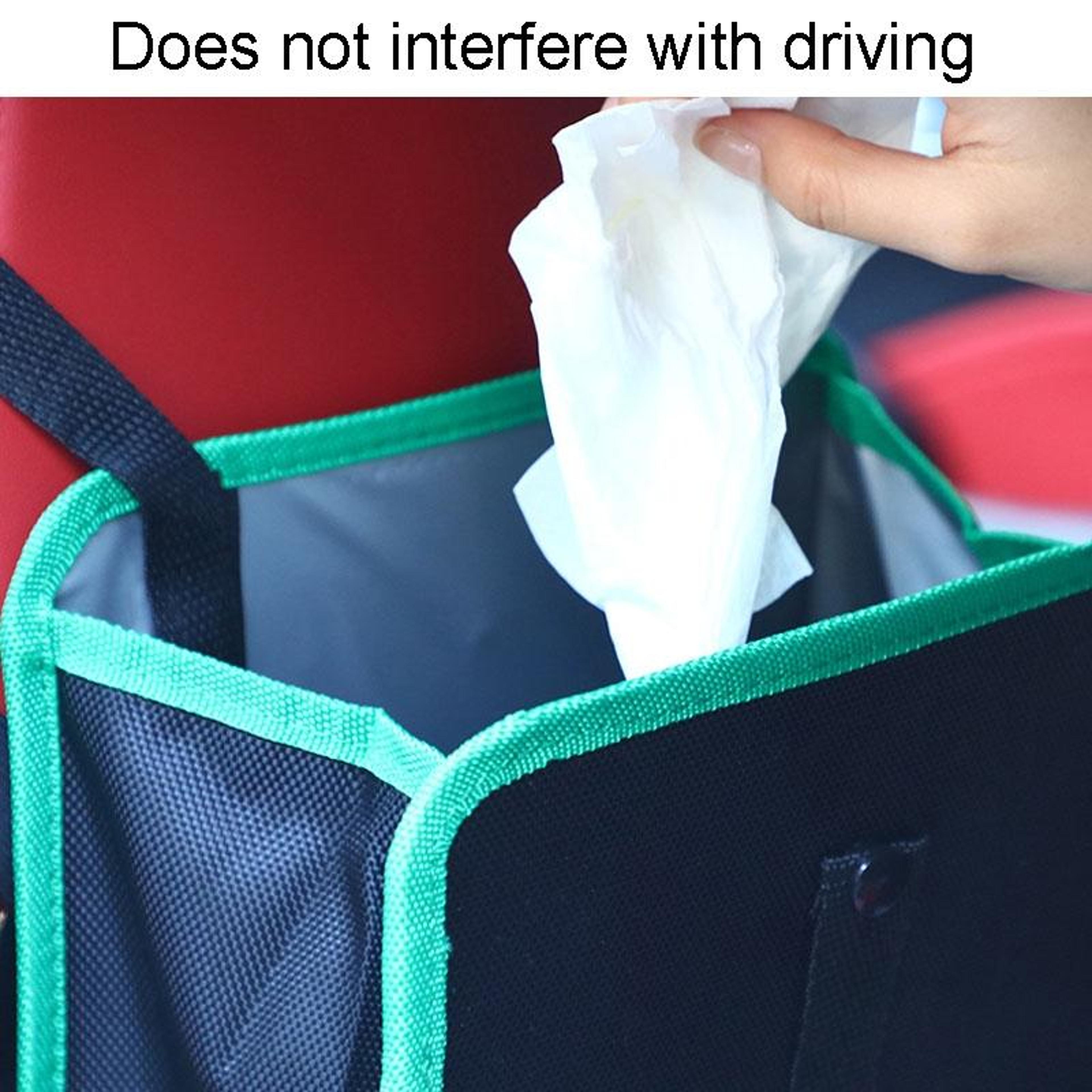Car Seat Trash Can Backseat Storage Organizer Foldable Waterproof Car Trash Bag 4