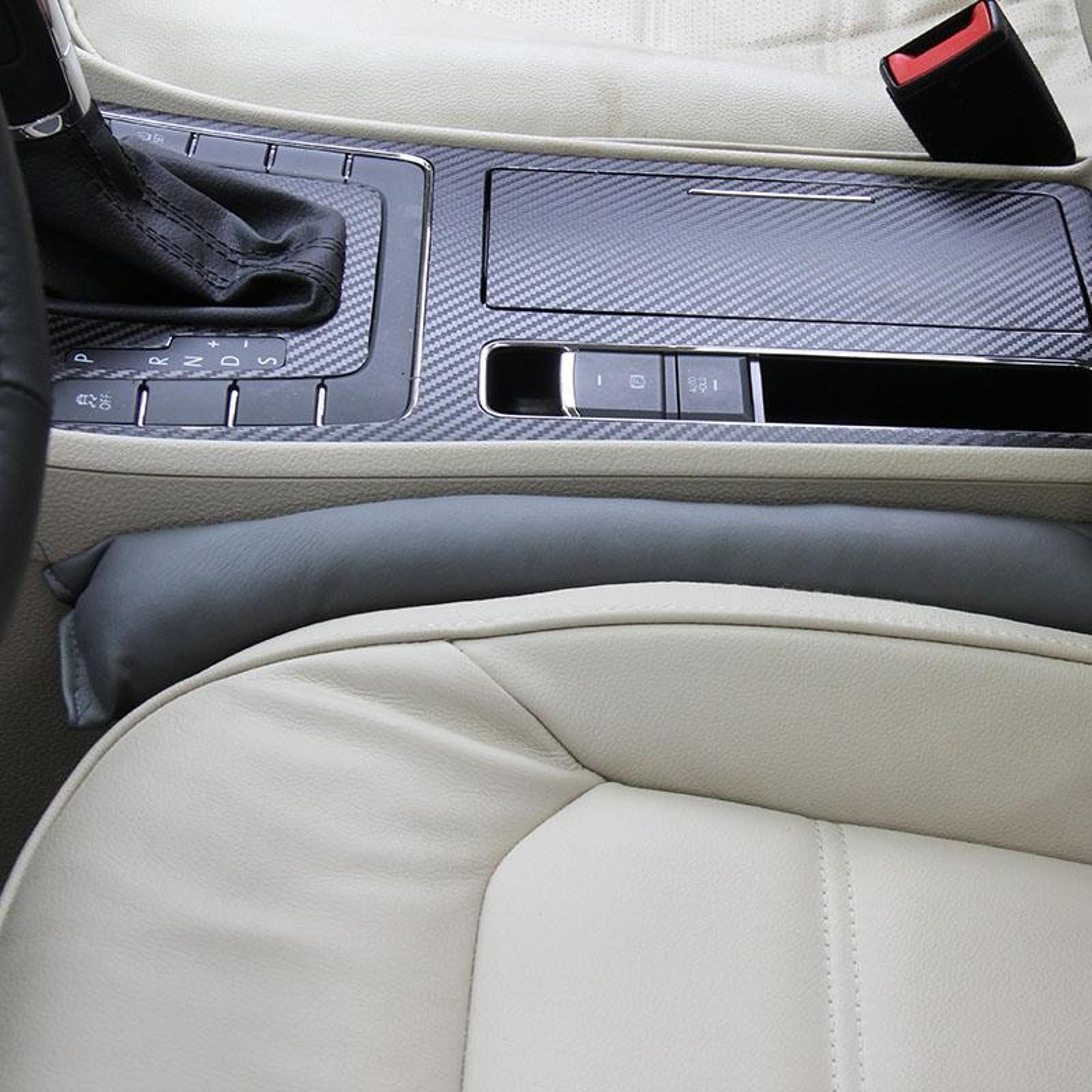 Premium Car Seat Gap Filler Leather Car Seat Gap Organizer 2 Pack Universal Anti Drop Design 6