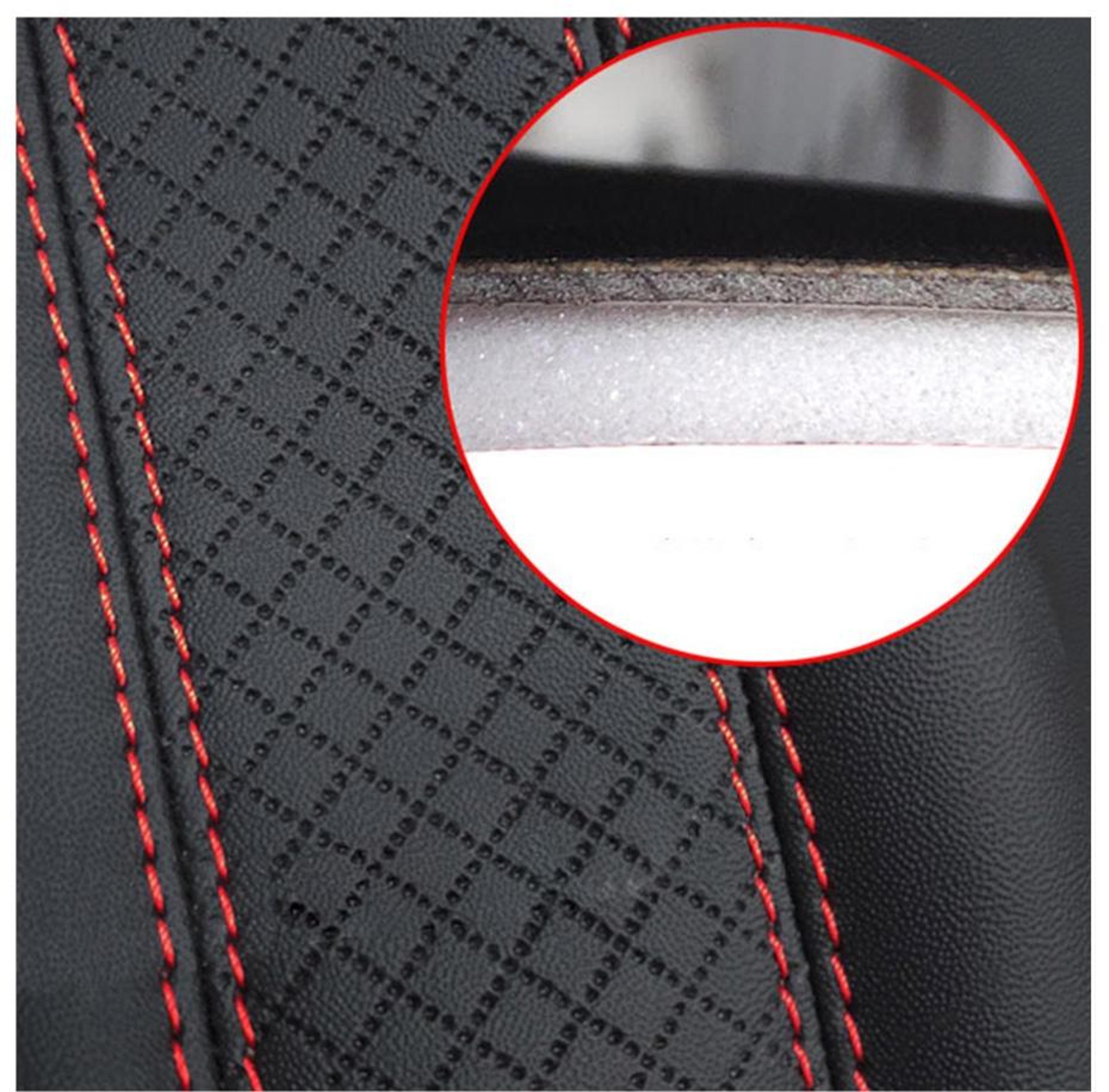 Premium Car Seat Belt Shoulder Pad PU Leather Comfort Protector For Cars SUVs  Trucks 3