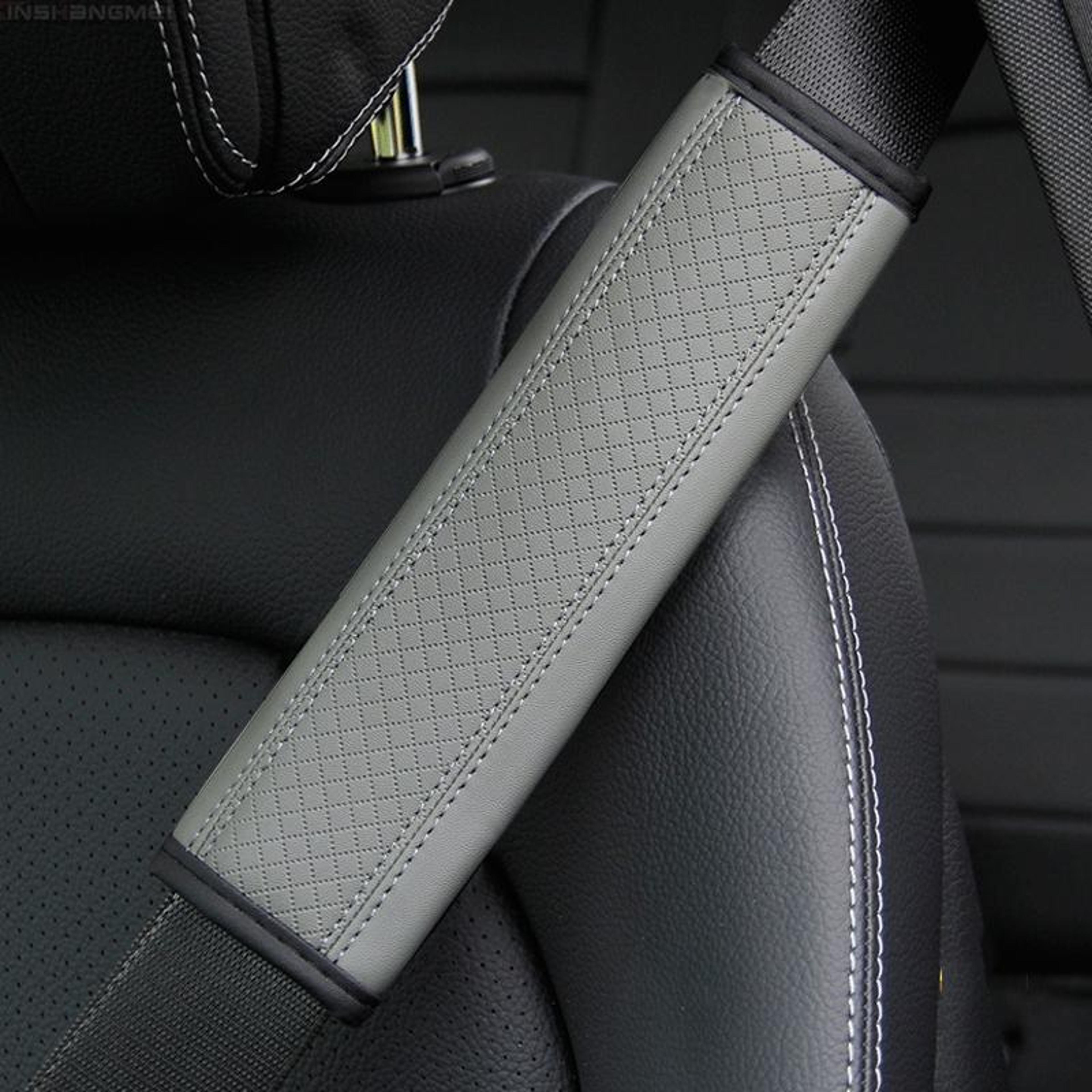 Premium Car Seat Belt Shoulder Pad PU Leather Comfort Protector For Cars SUVs  Trucks 11