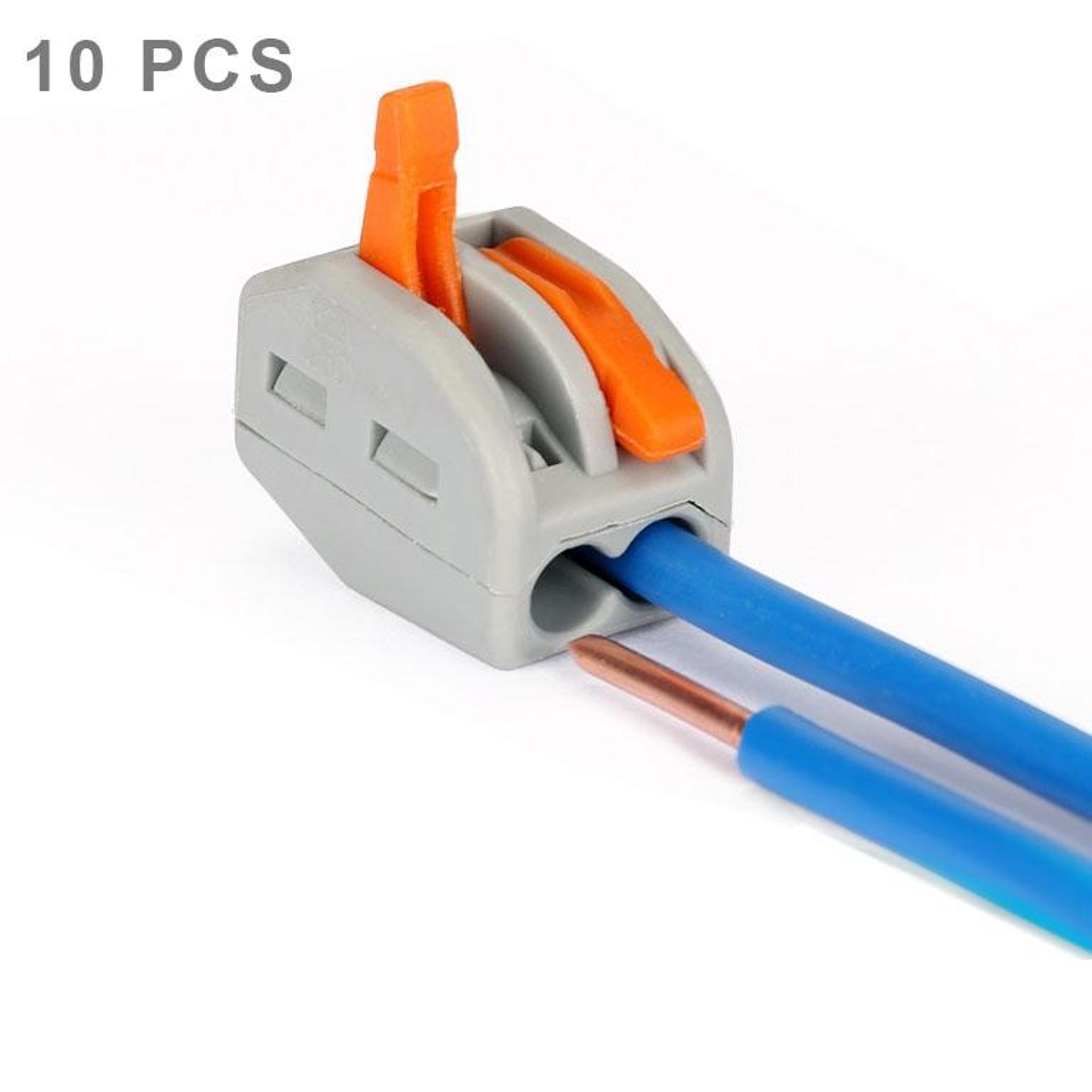 10 pcs push wire connectors compact solderless quick connect terminals