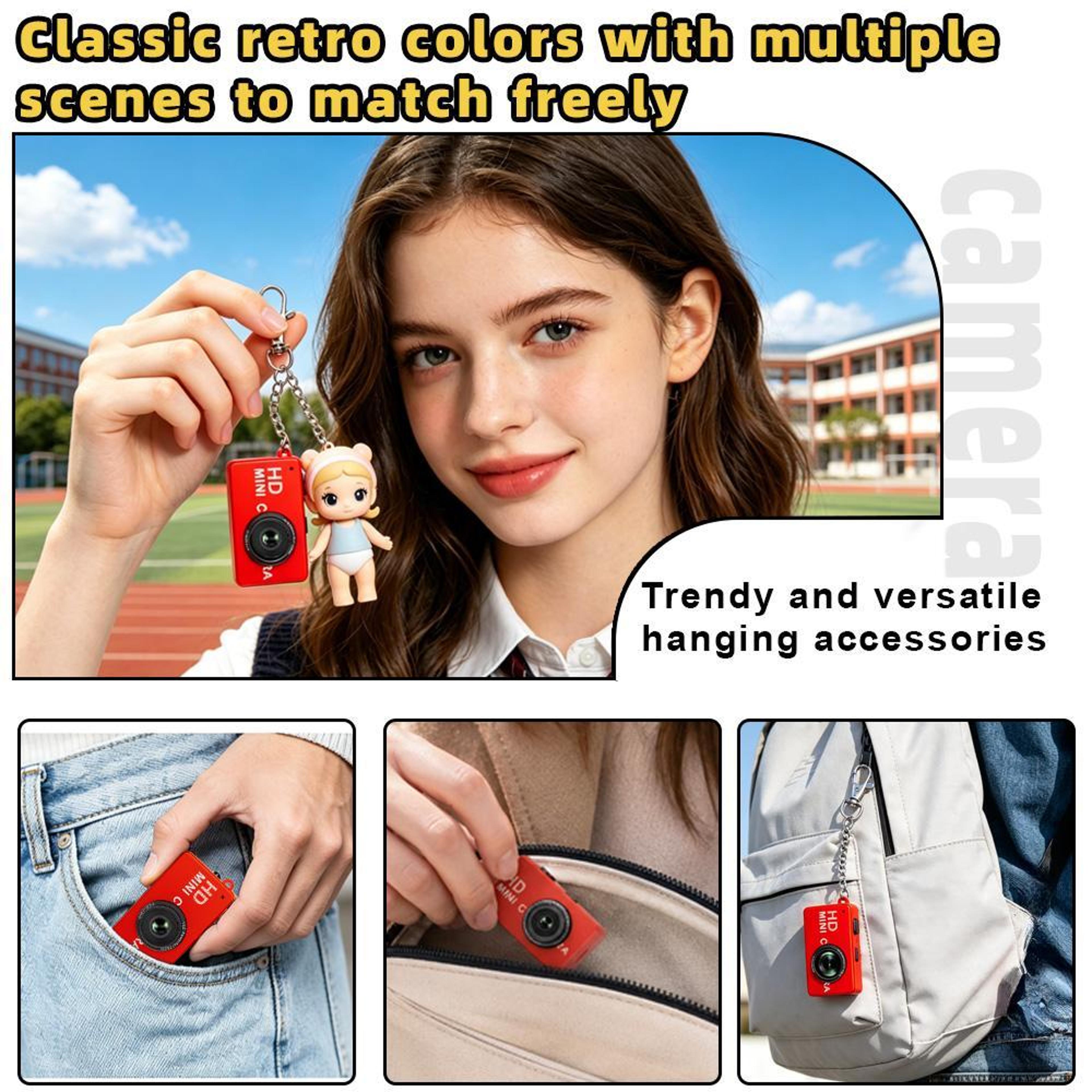 1080P Mini Camera UltraLight Thumb Camera With 16X Zoom  TypeC Charging 10