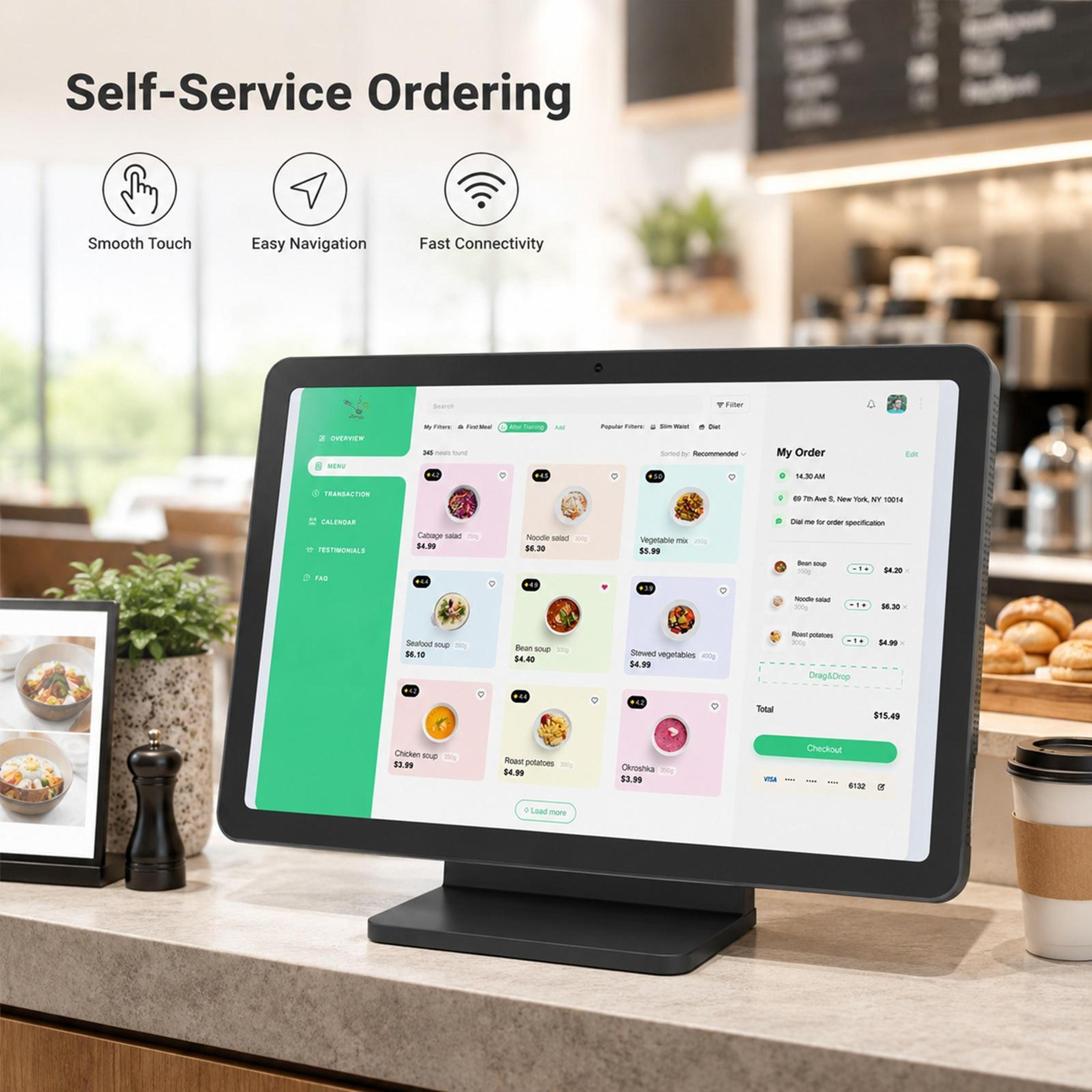 1095Inch Digital Signage Display With Android 14 10Point Touch 9