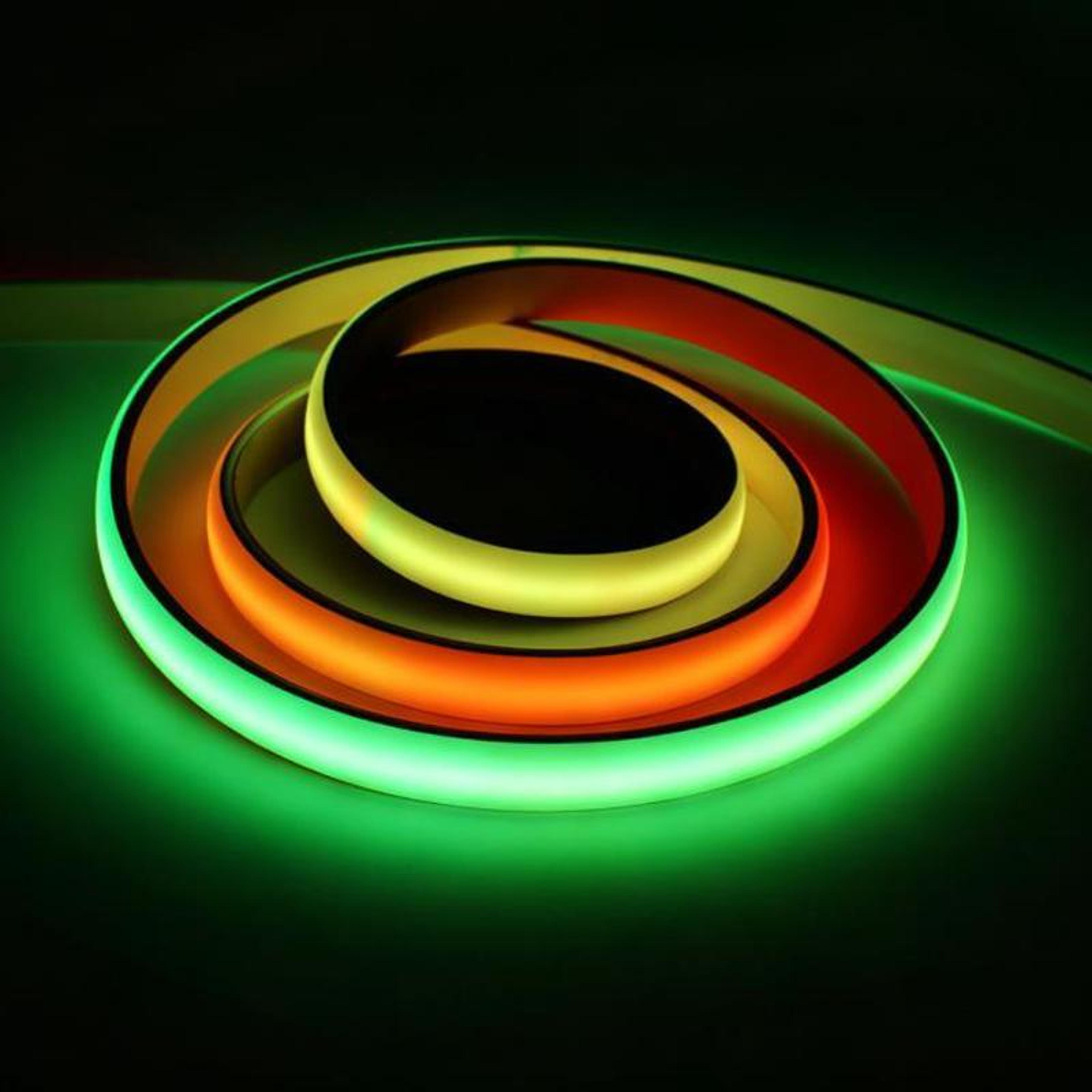 1m rgbwc programmable cob led strip with ws2812b control, ip65 ambient lighting