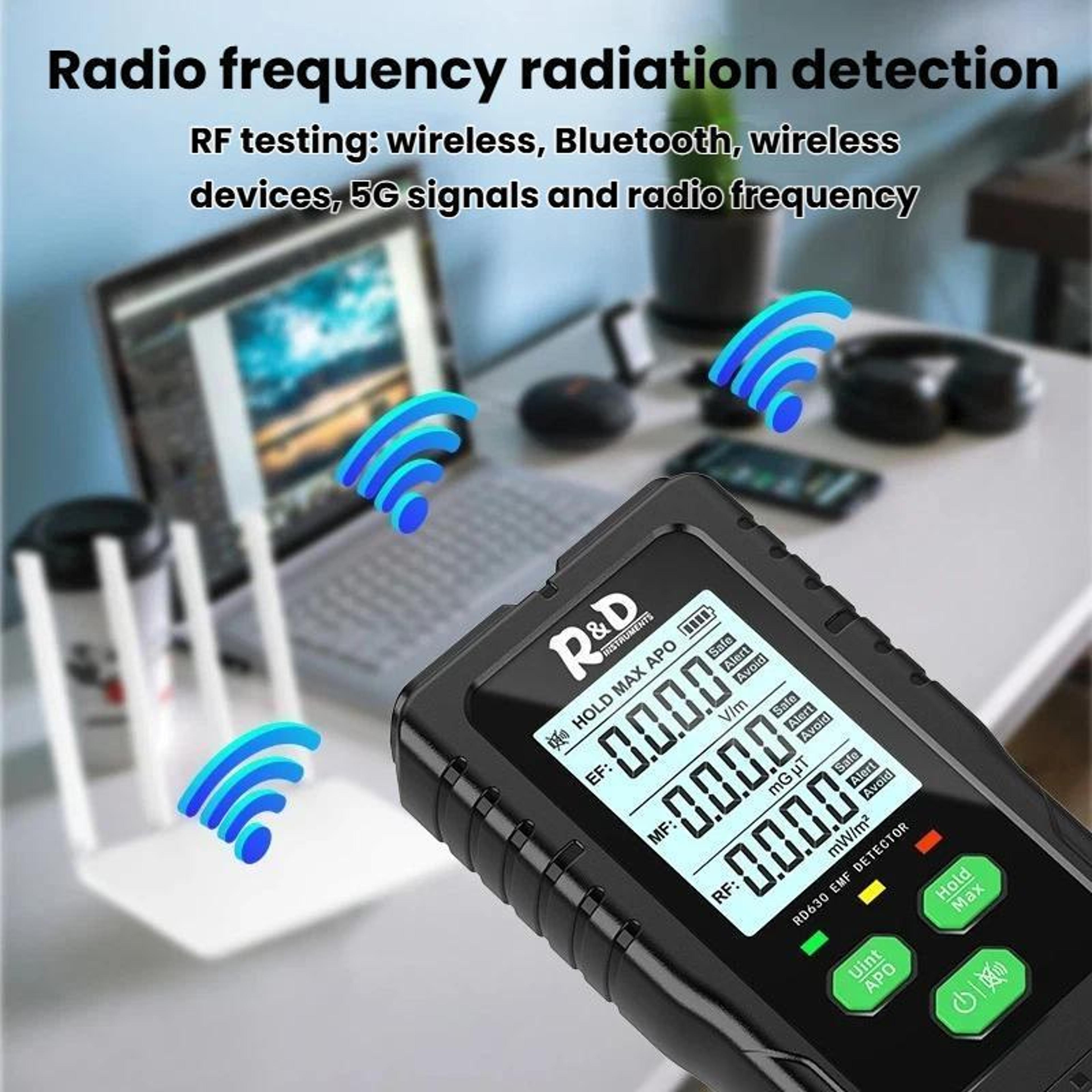 3in1 EMF Meter And RF Detector For Electric Magnetic And Electromagnetic Field Testing 3