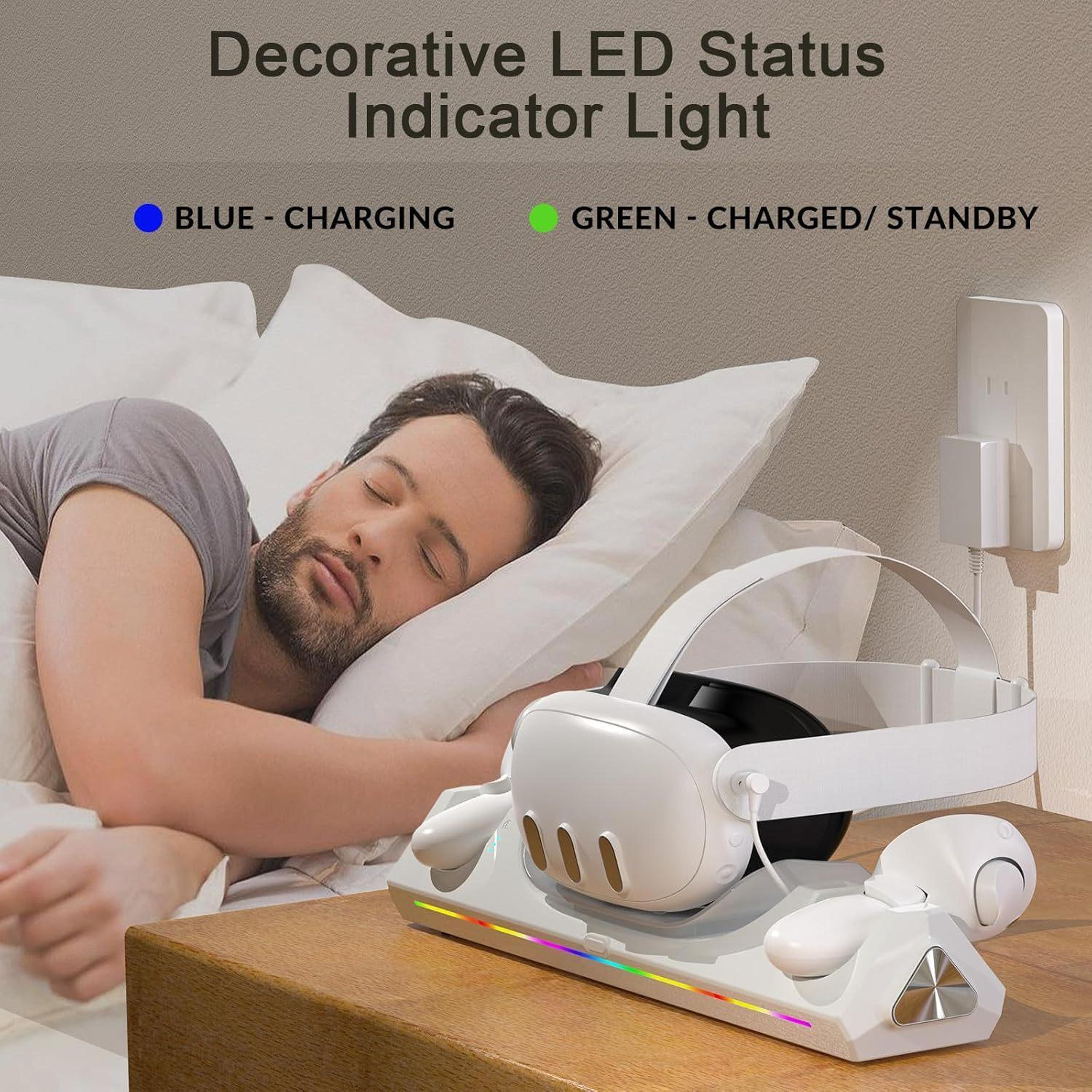 Meta Quest 3 Charging Dock With Magnetic Headset And Controller Charging 6