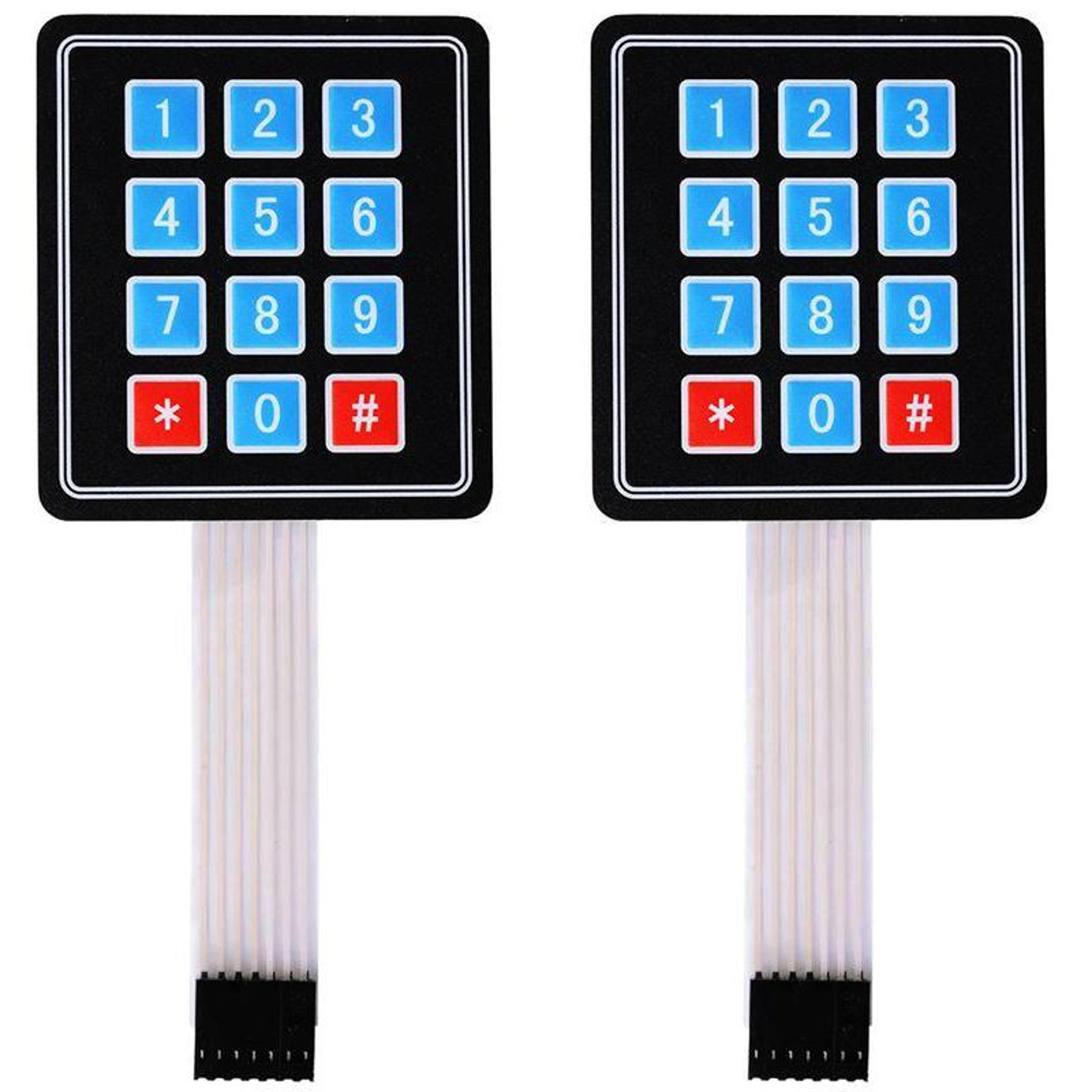 2pcs membrane keypad matrix switch for arduino diy electronics & control panels