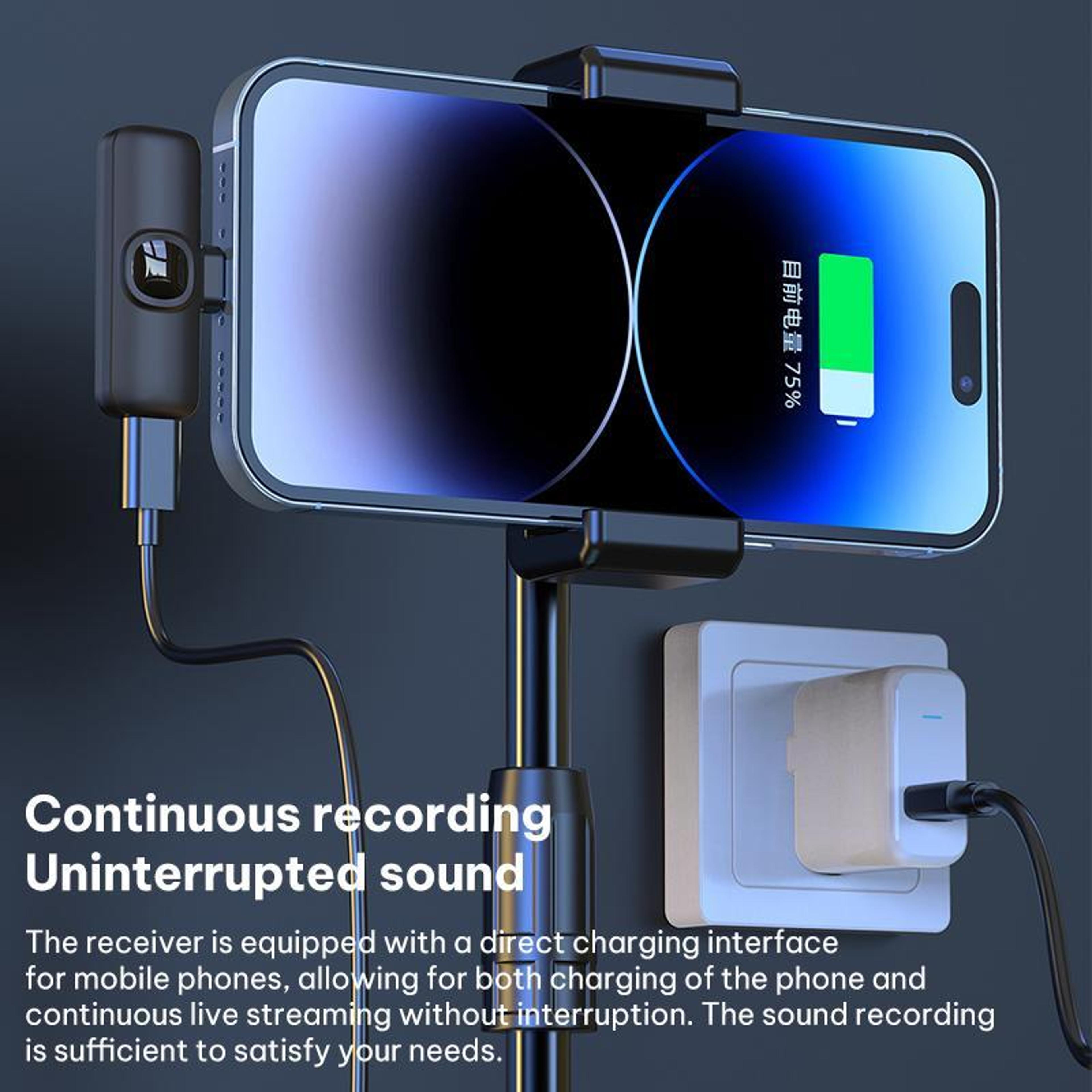 Wireless Lavalier Microphone With Noise Reduction And TypeC Receiver 5