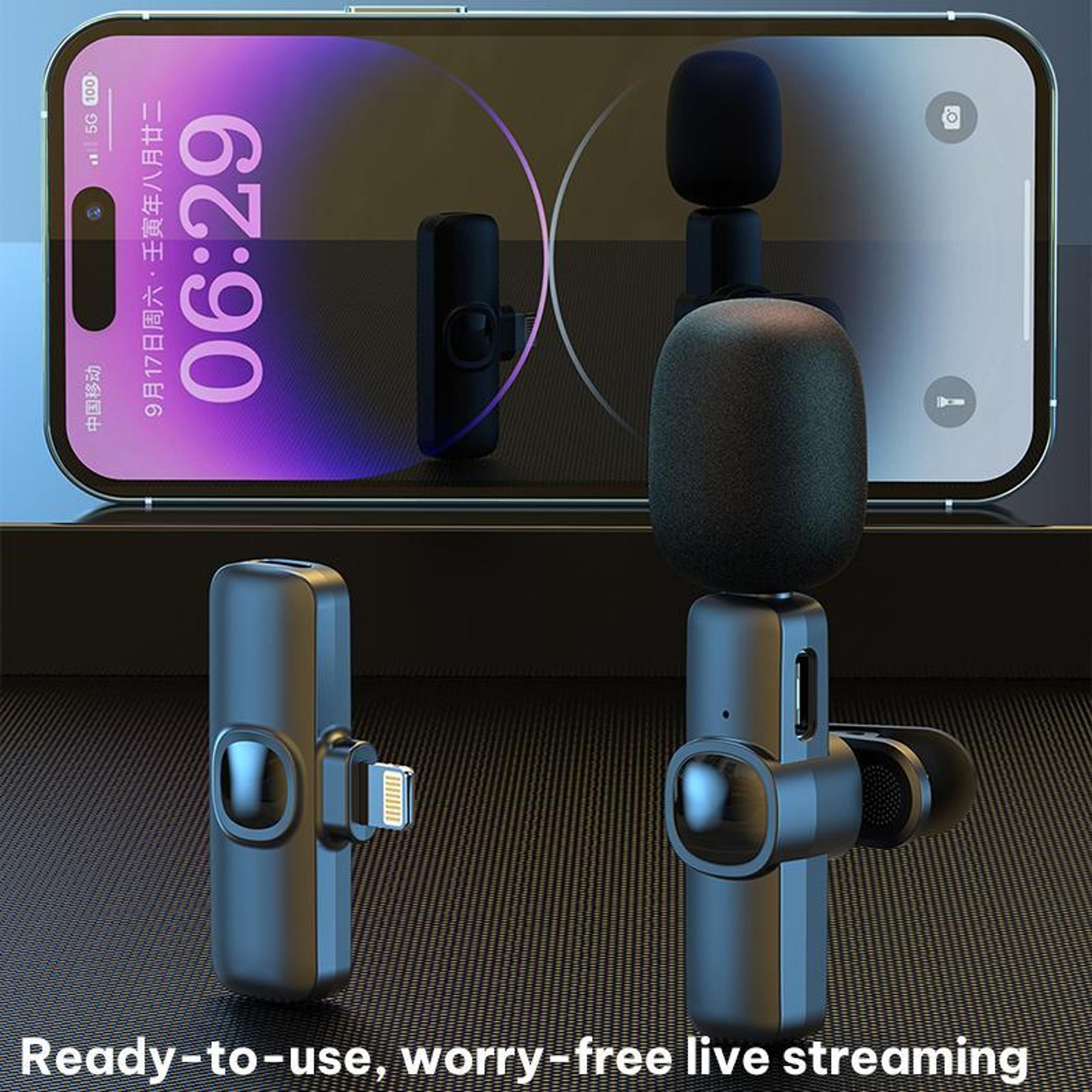 Wireless Lavalier Microphone With Noise Reduction And TypeC Receiver 11