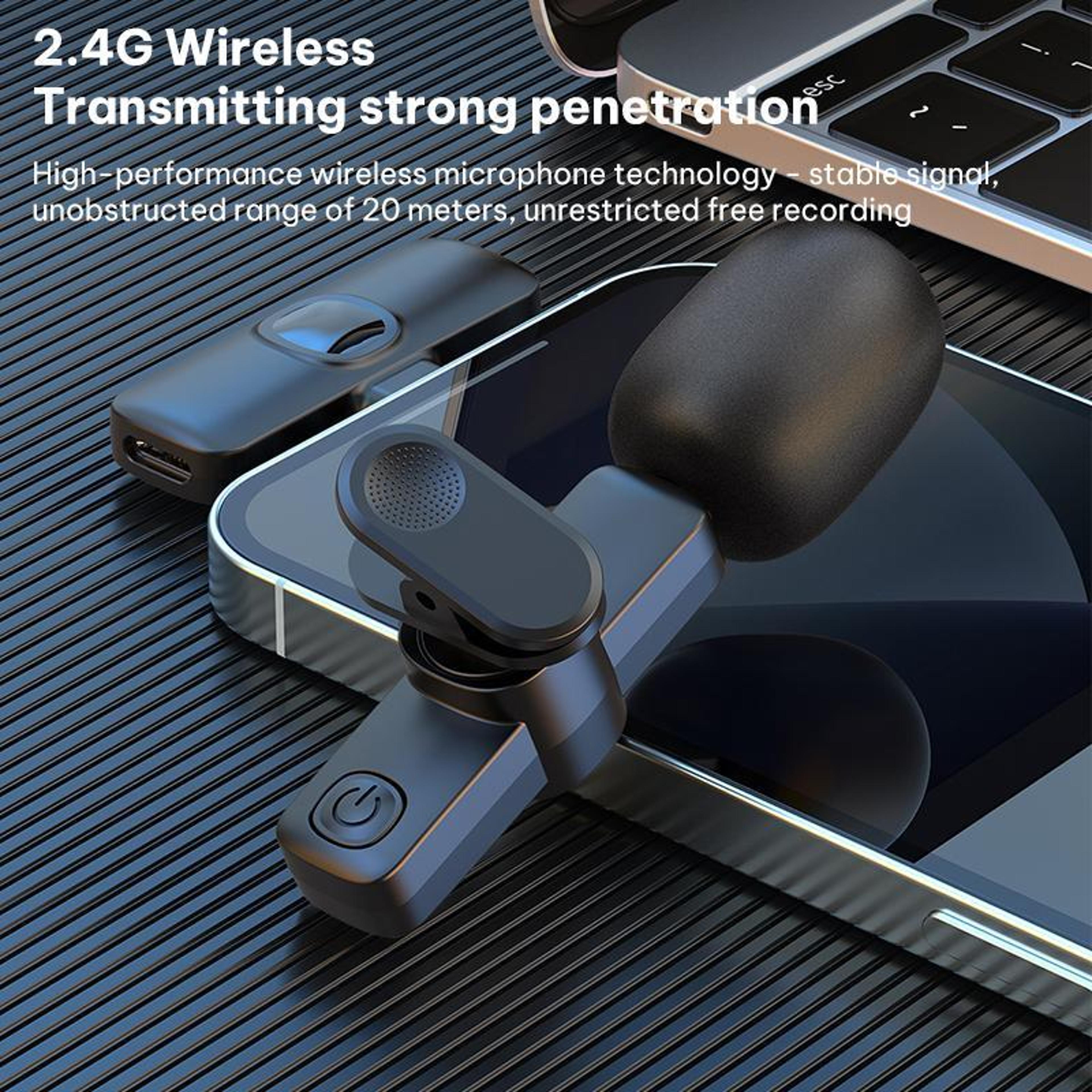 Wireless Lavalier Microphone With Noise Reduction And TypeC Receiver 7