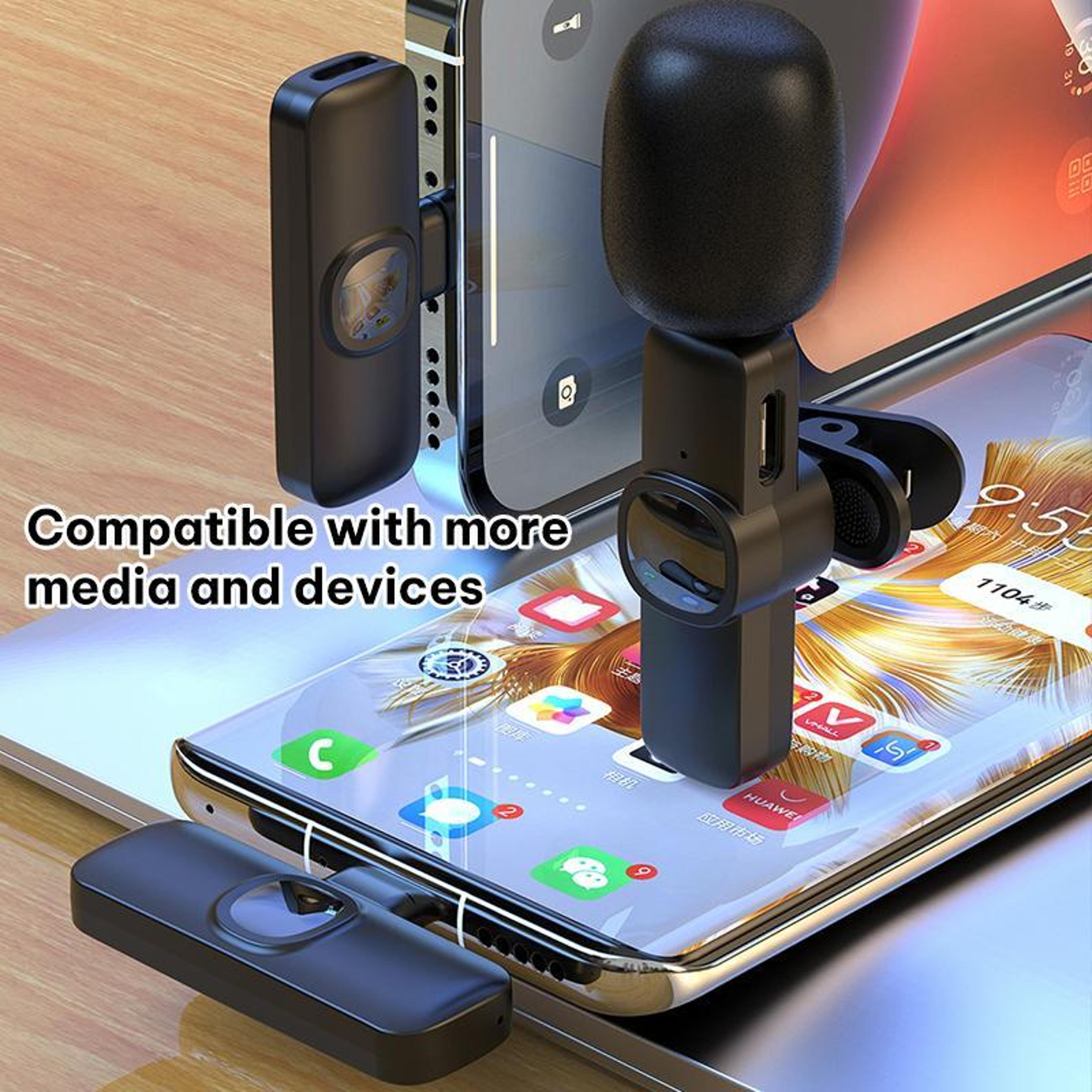 Wireless Lavalier Microphone With Noise Reduction And TypeC Receiver 8