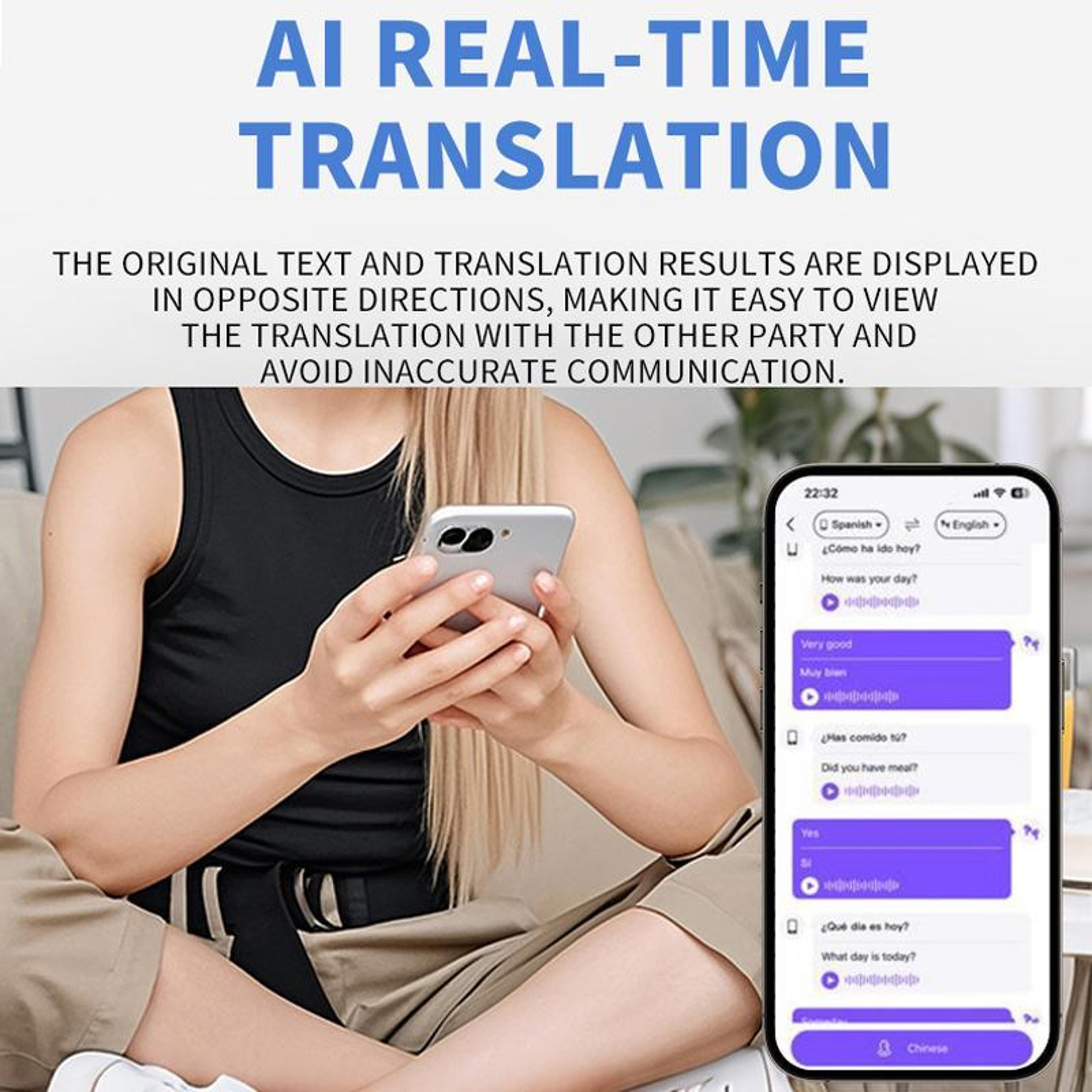 AI Translation Earbuds With 156 Languages RealTime Translation And Bluetooth 60 6