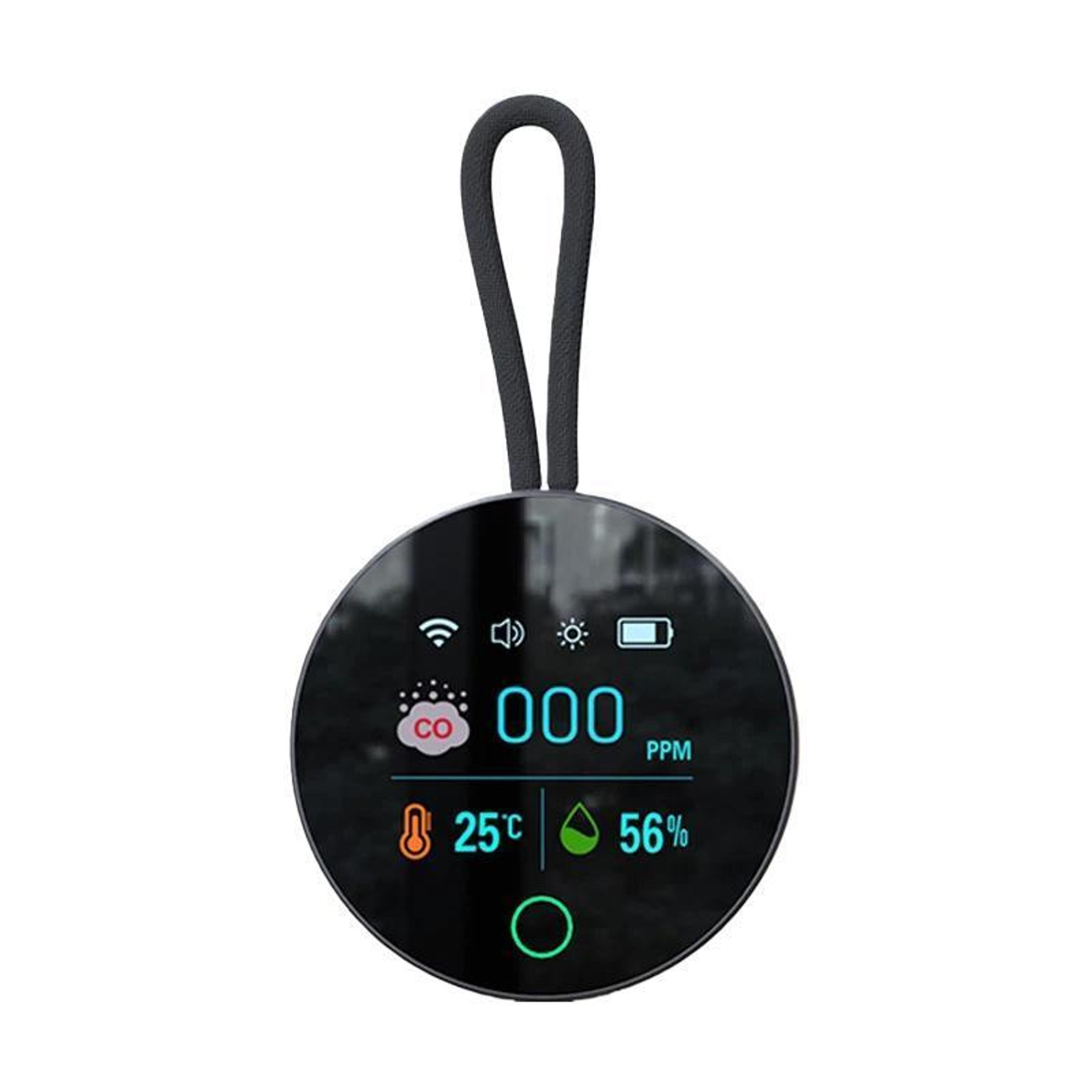 k5s portable carbon monoxide detector with temperature and humidity monitor