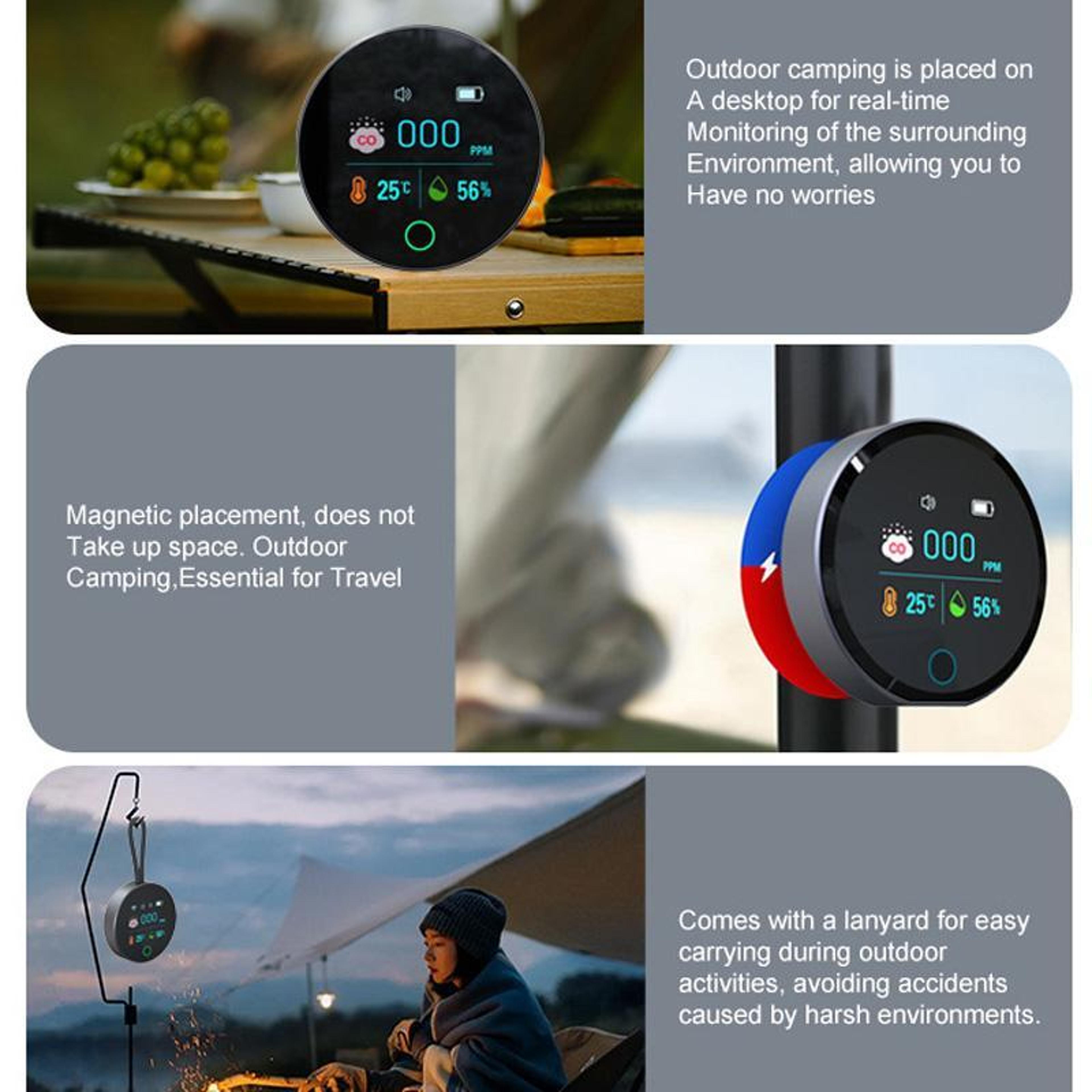 K5S Portable Carbon Monoxide Detector With Temperature And Humidity Monitor 6