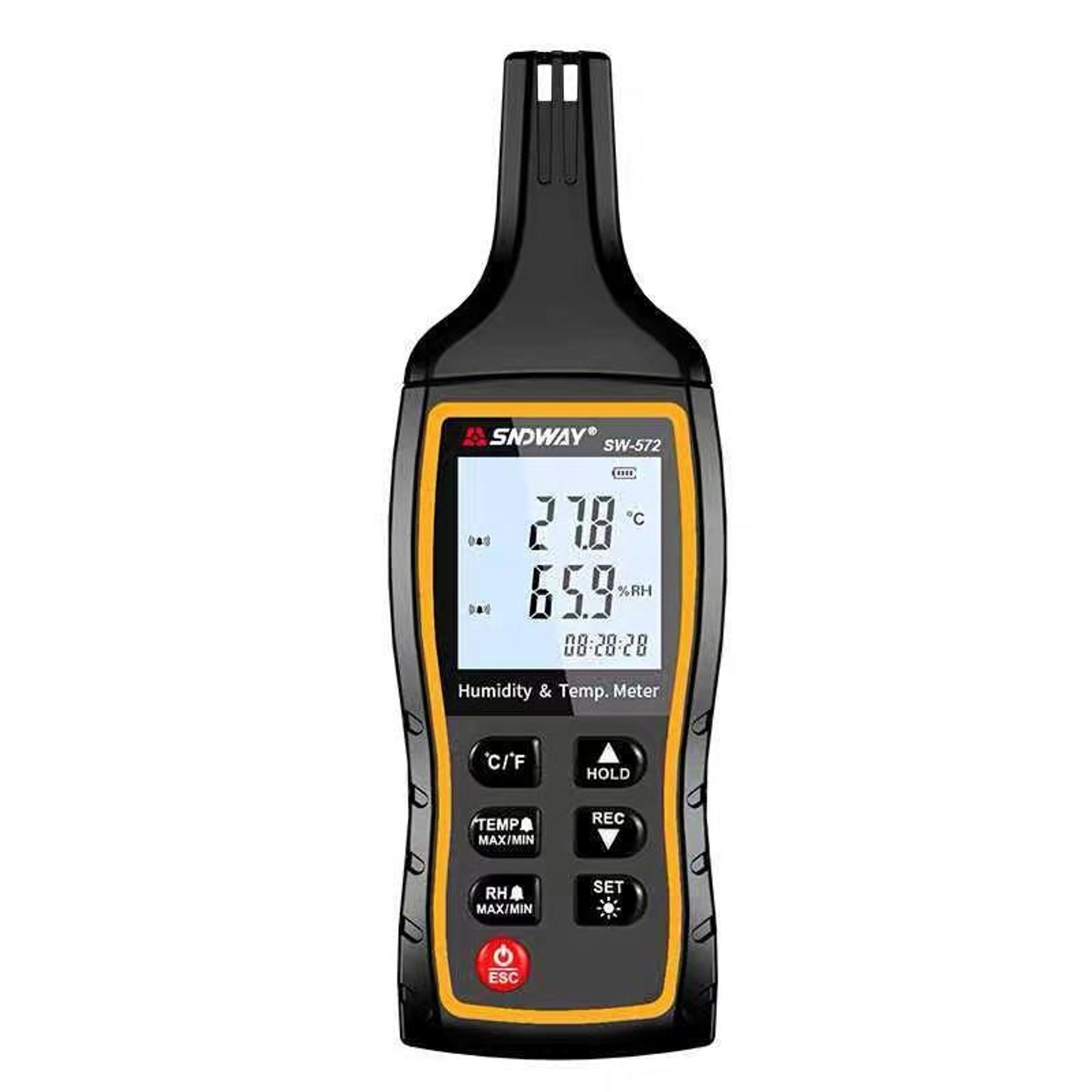 digital temperature humidity meter with high-accuracy sensor and data storage