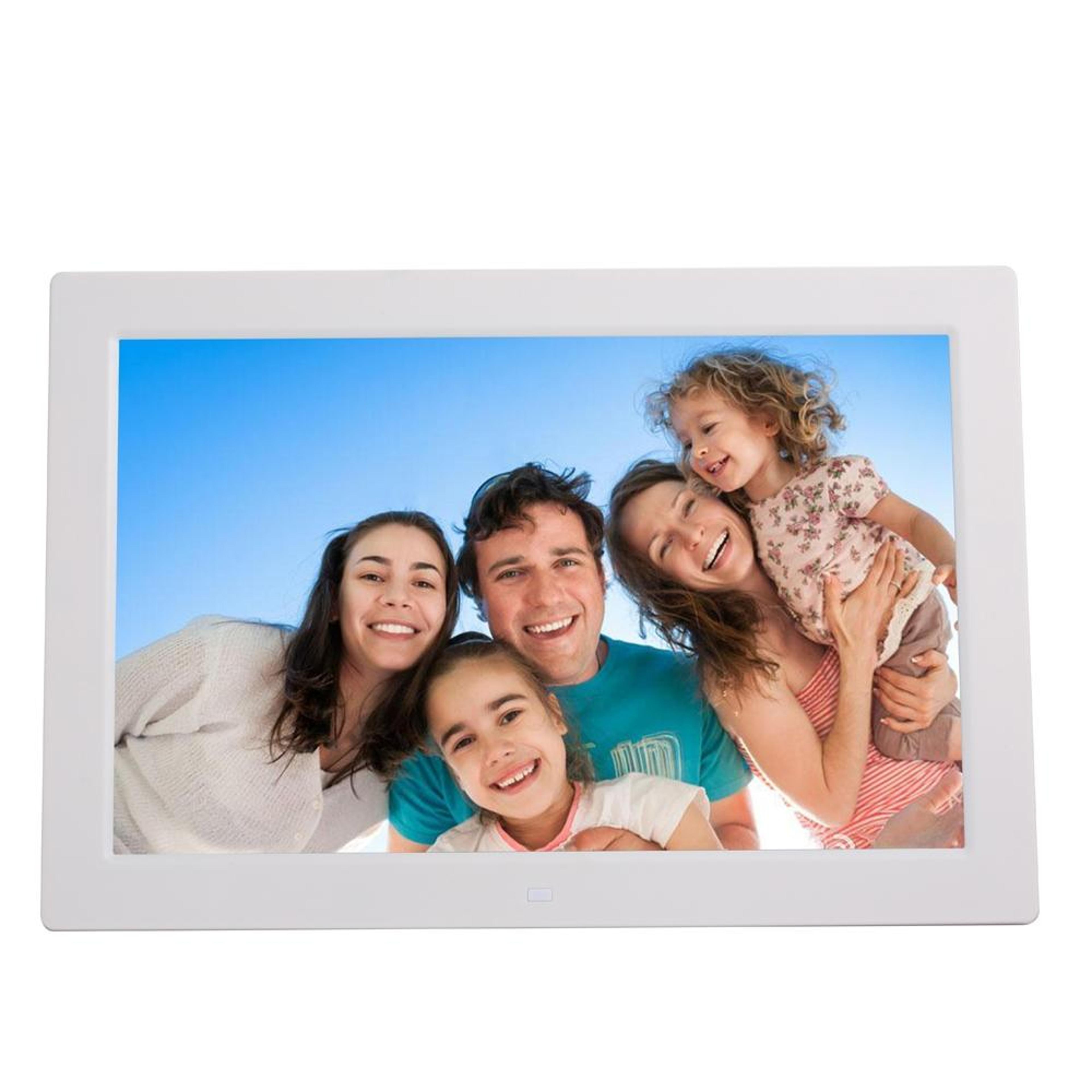 13 inch digital photo frame with 1080p video playback, usb and sd card support