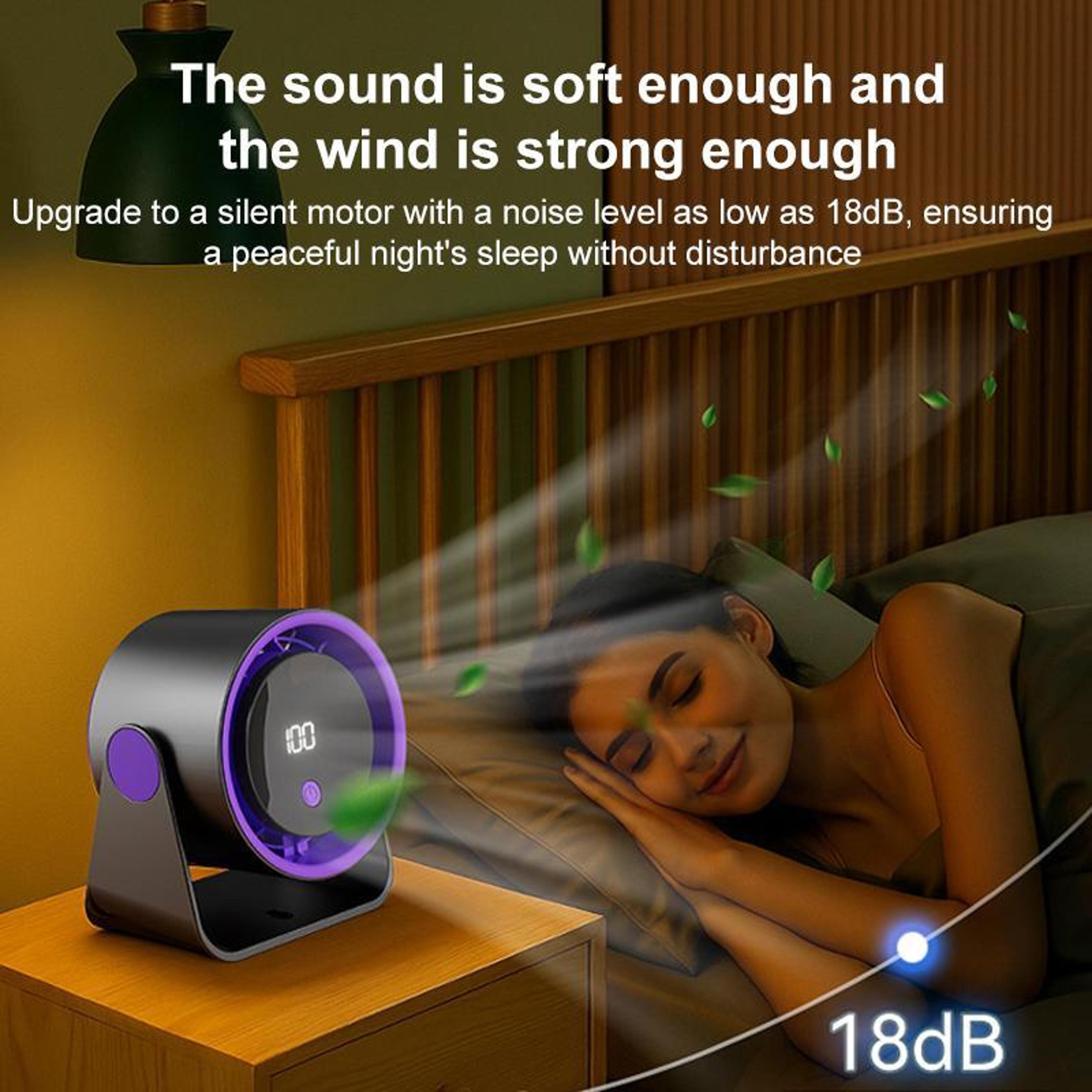 Desktop Air Circulation Fan With 100 Speed Settings And Digital Display 5