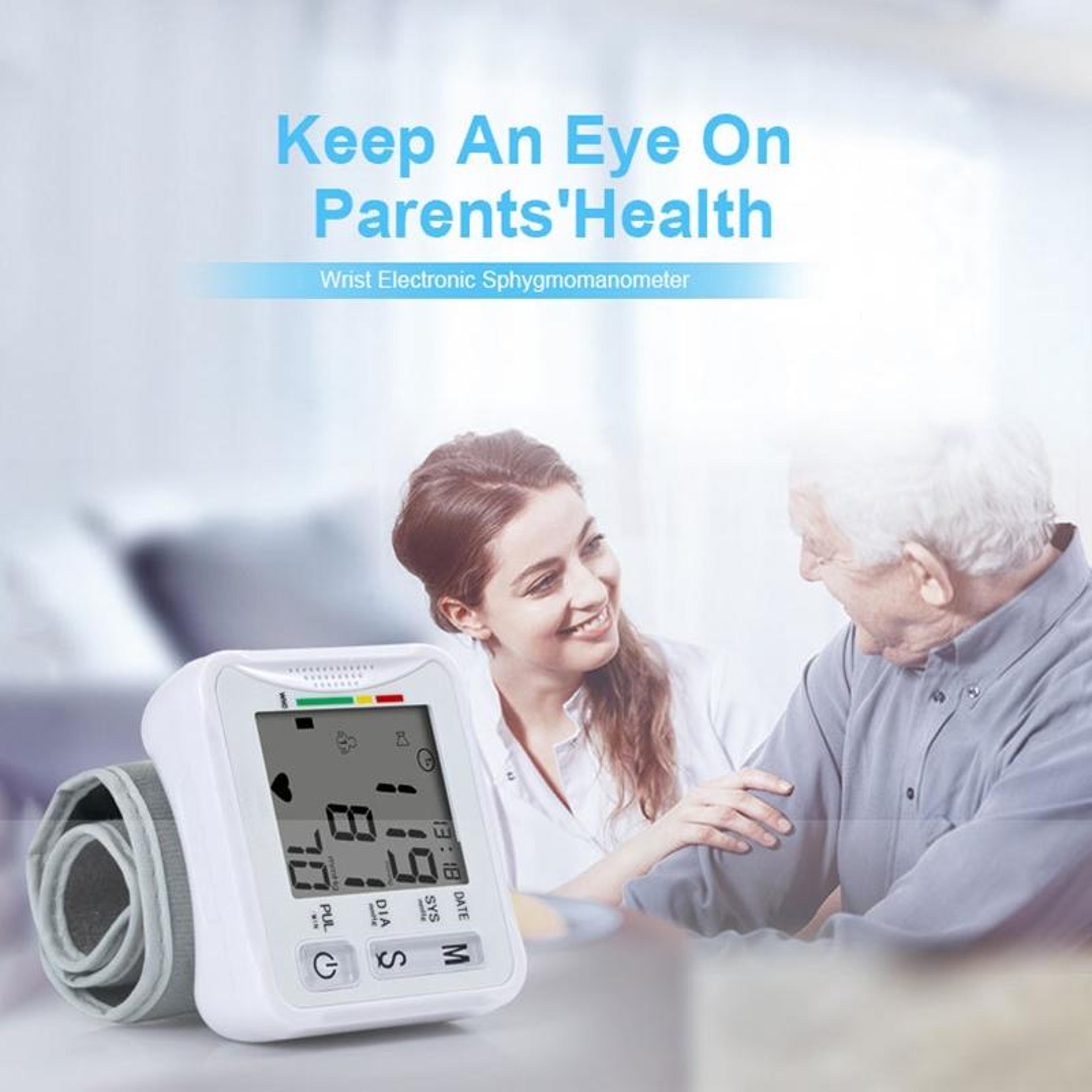 Automatic Wrist Blood Pressure Monitor With LCD Display And Memory Storage 1