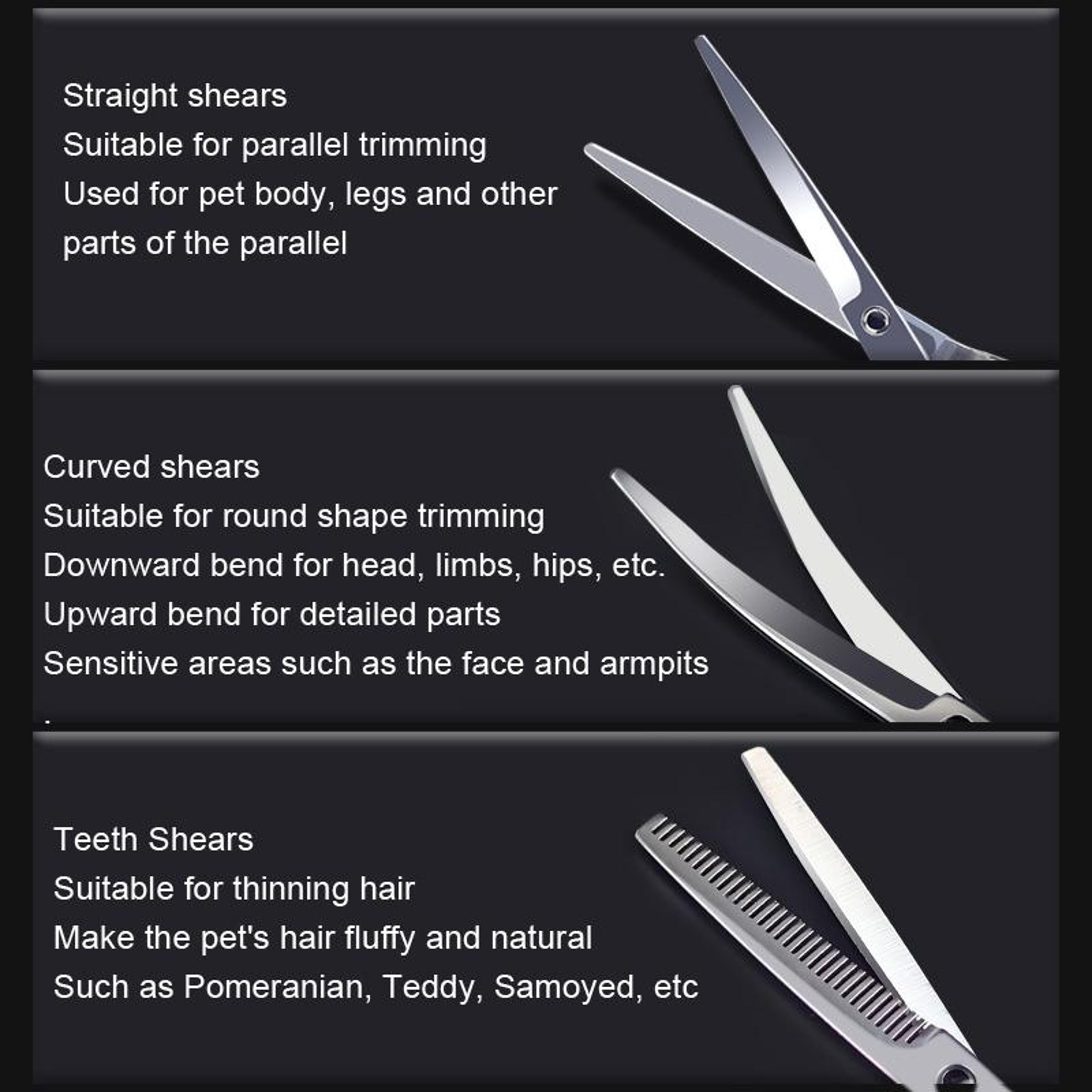 Pet Grooming Scissors For Dogs And Cats With Adjustable Stainless Steel Blades 2