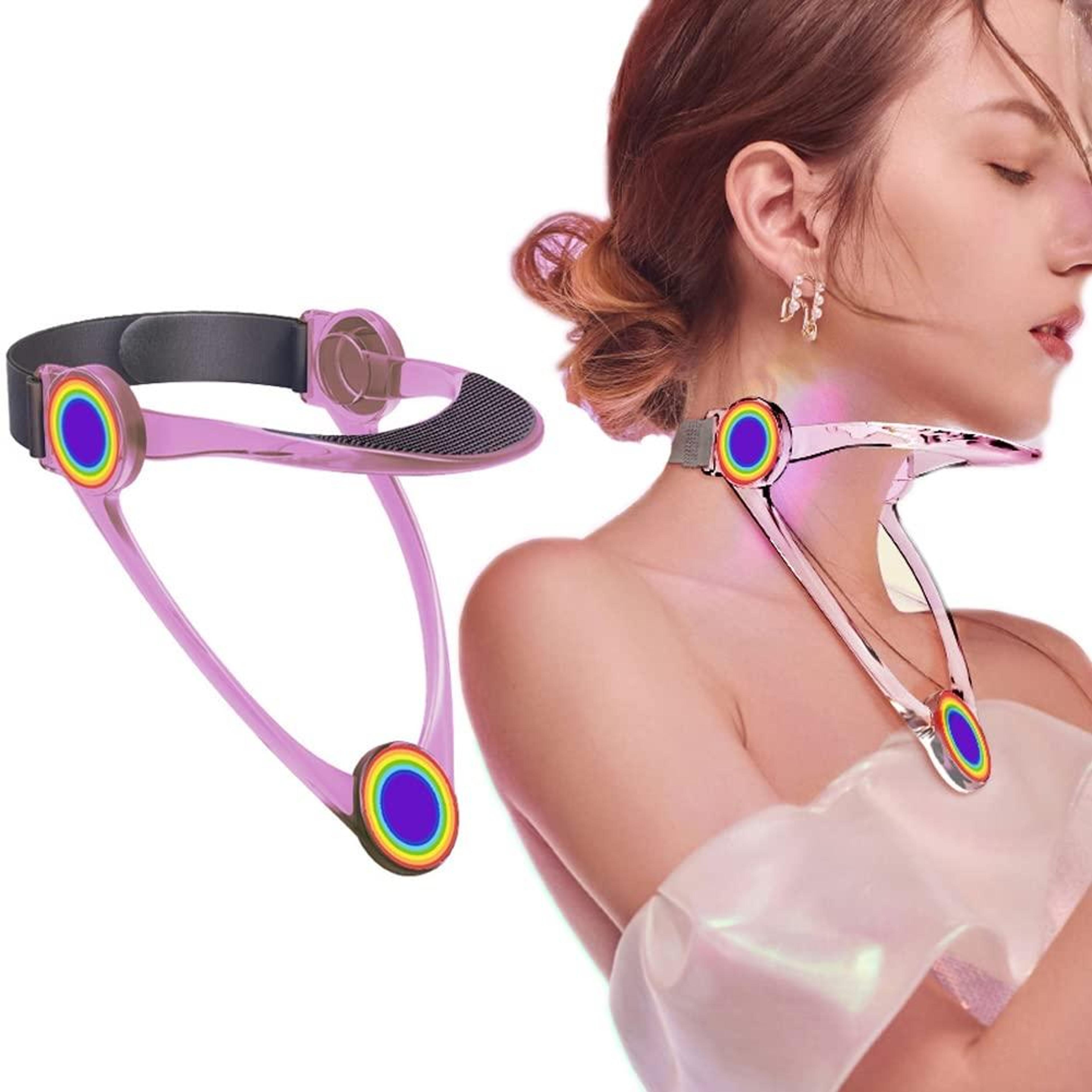 adjustable cervical neck brace with 360° rotation and lightweight support