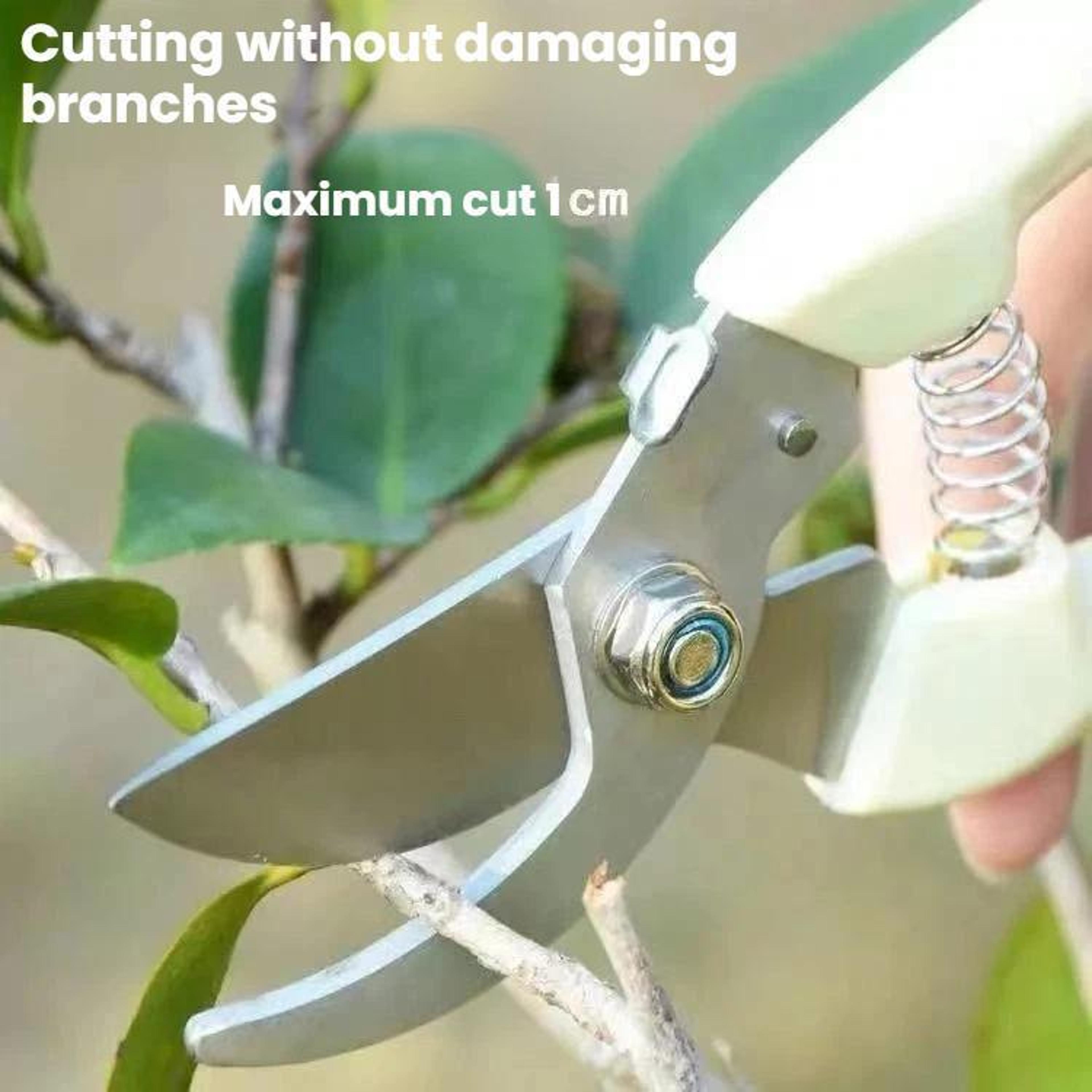 Stainless Steel Pruning Shears With NonSlip Handles For Gardening 2