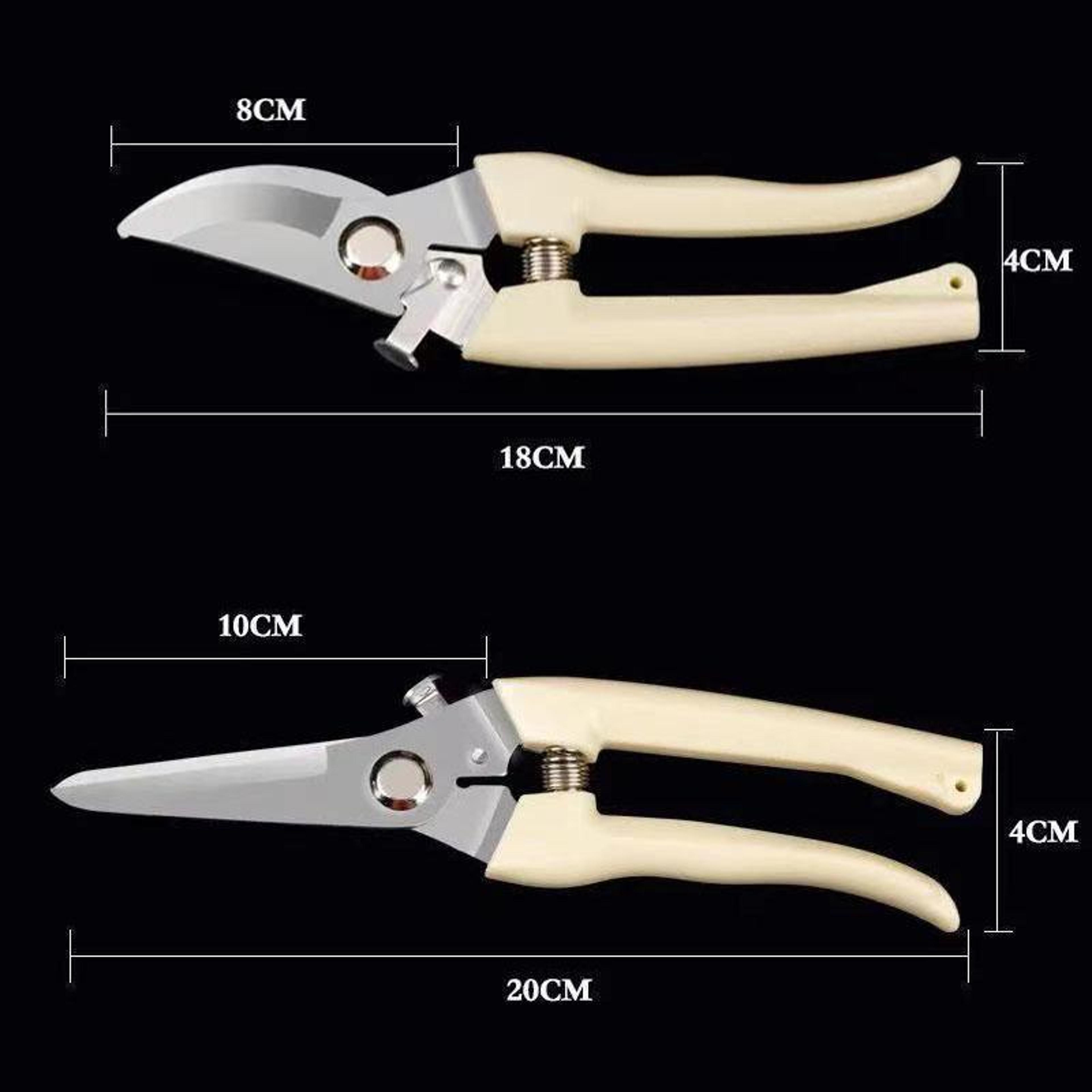 Stainless Steel Pruning Shears With NonSlip Handles For Gardening 6