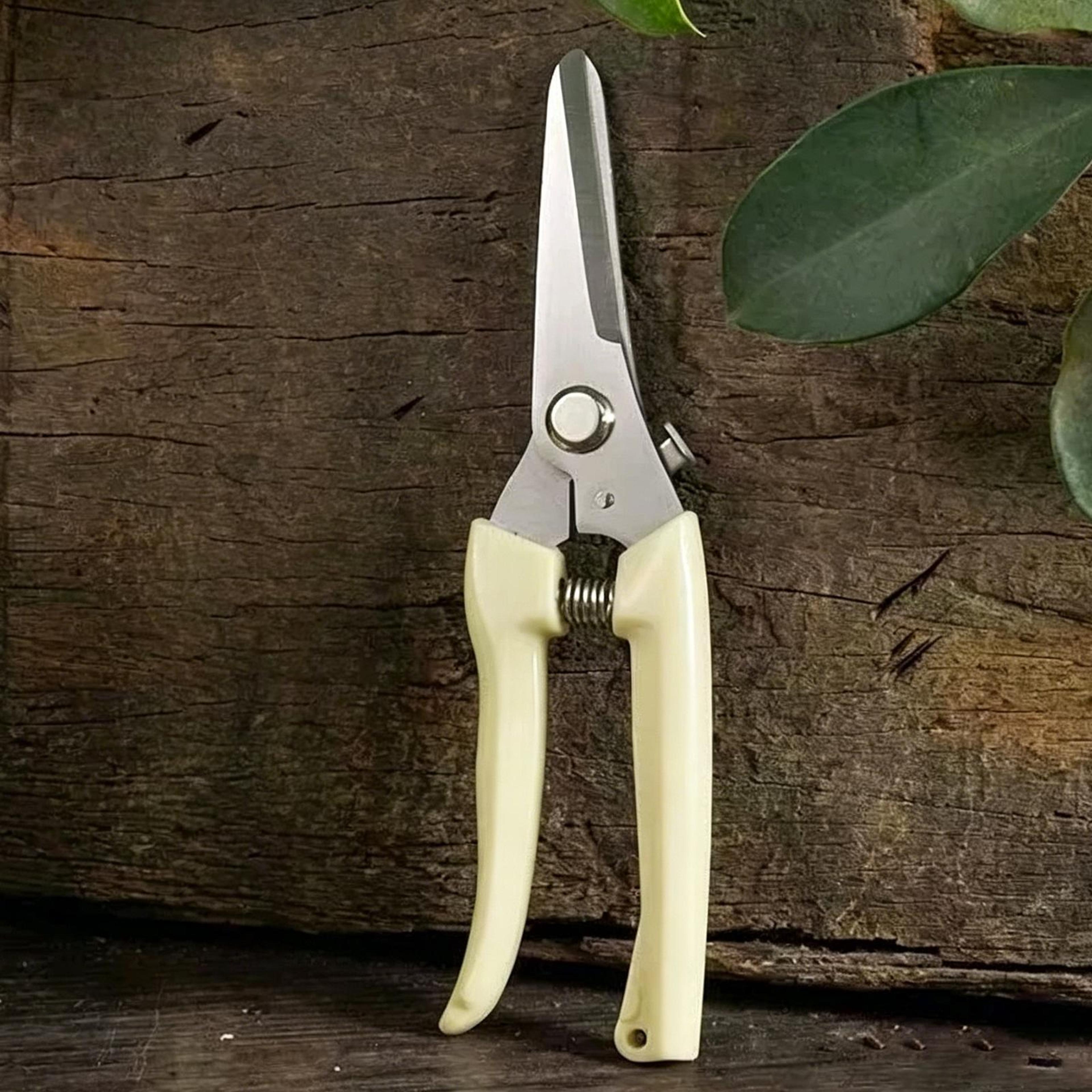 Stainless Steel Pruning Shears With NonSlip Handles For Gardening 8