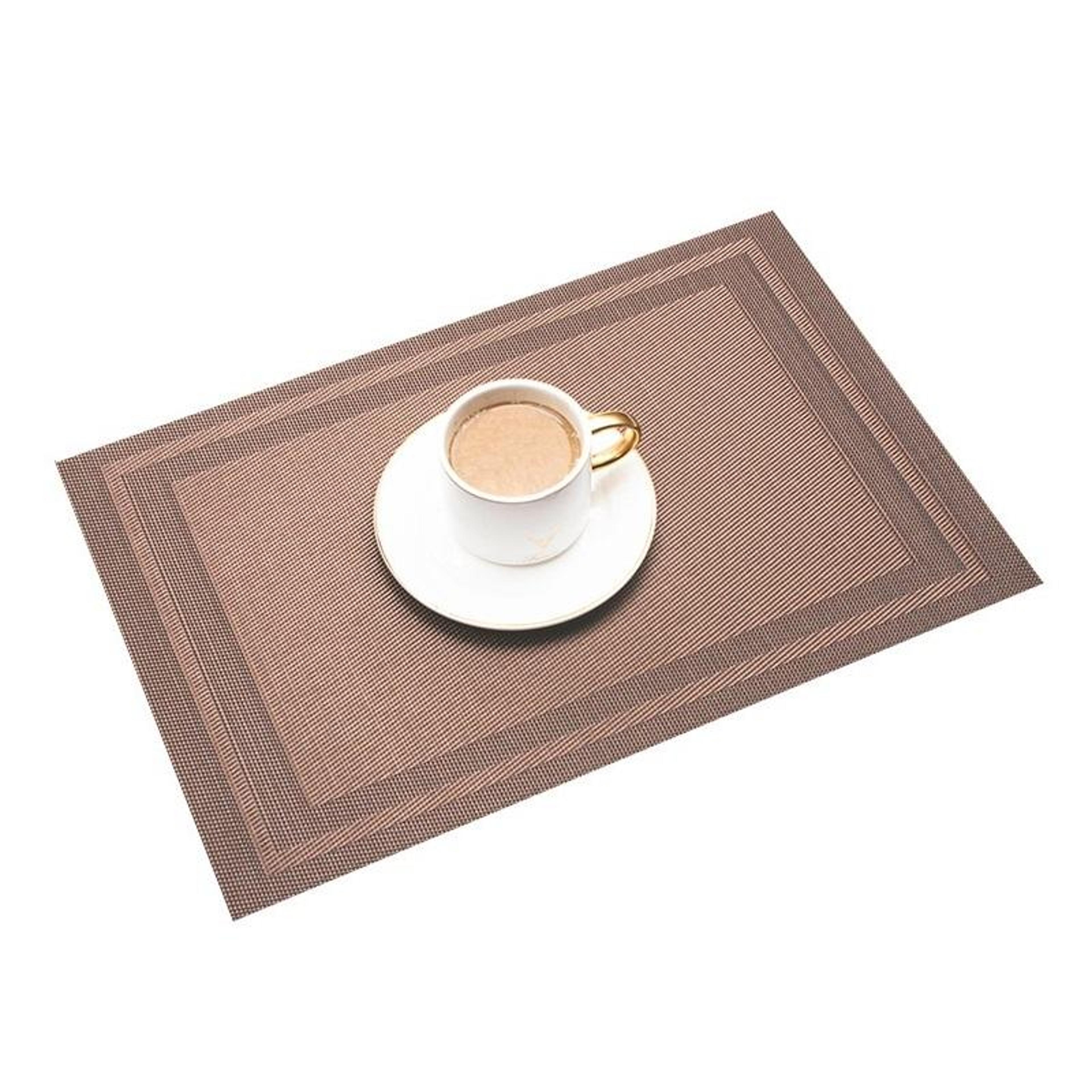 PVC Woven HeatResistant Dining Table Placemat With NonSlip Design 5