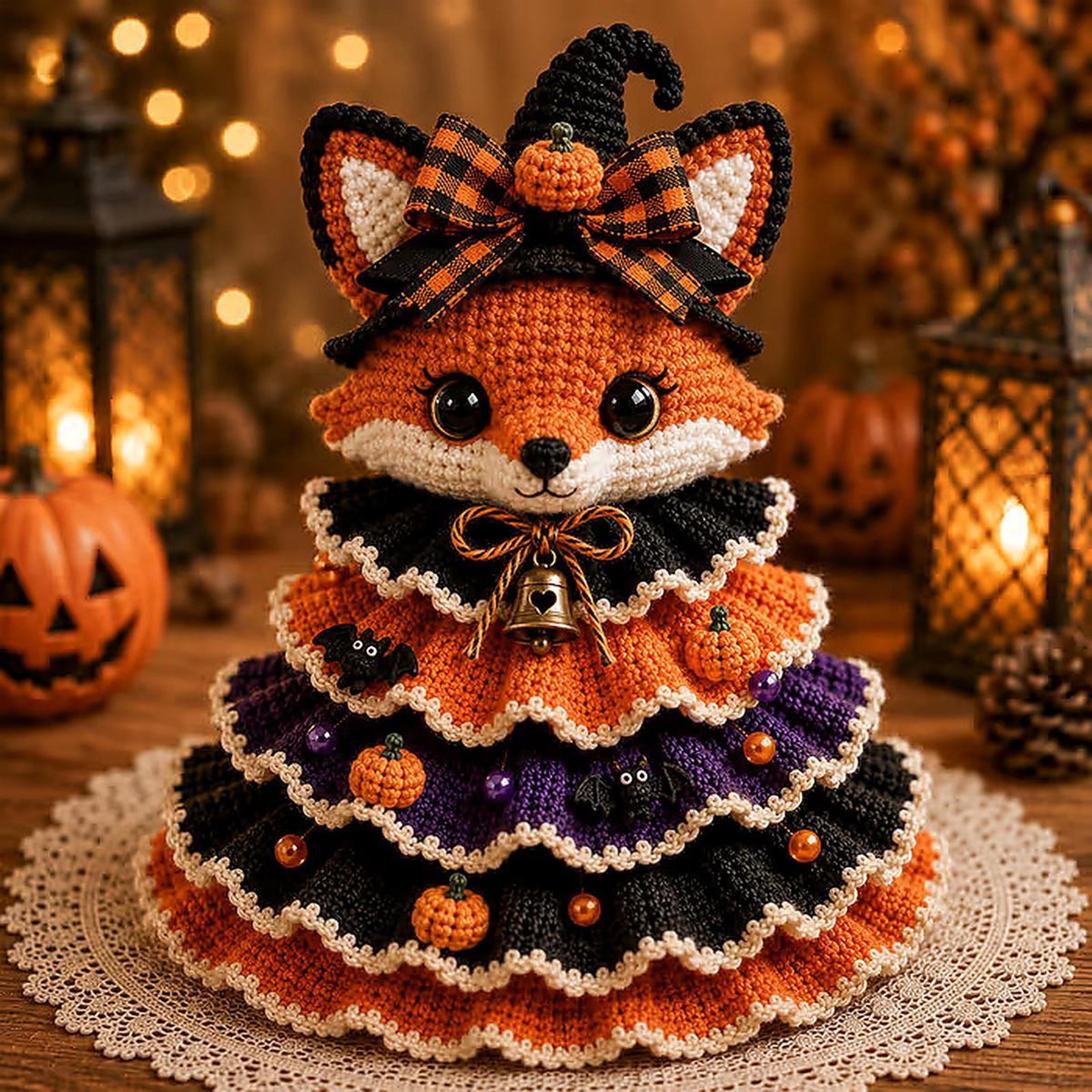 Halloween Crochet DIY Kit For Tabletop Decorations With 9 Character Styles 8
