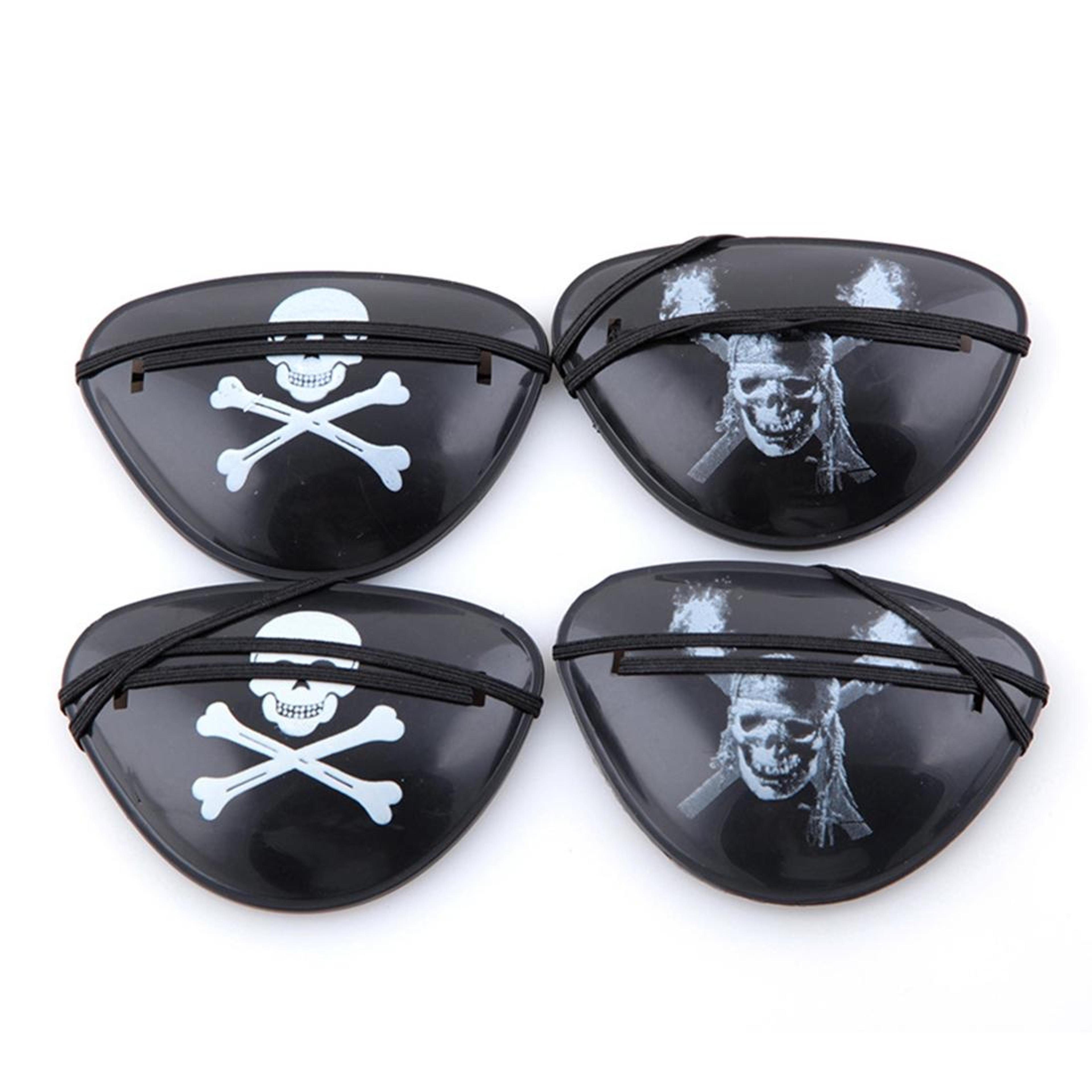 Halloween Pirate Eye Patch  Plastic Costume Accessory With Random Pattern 1