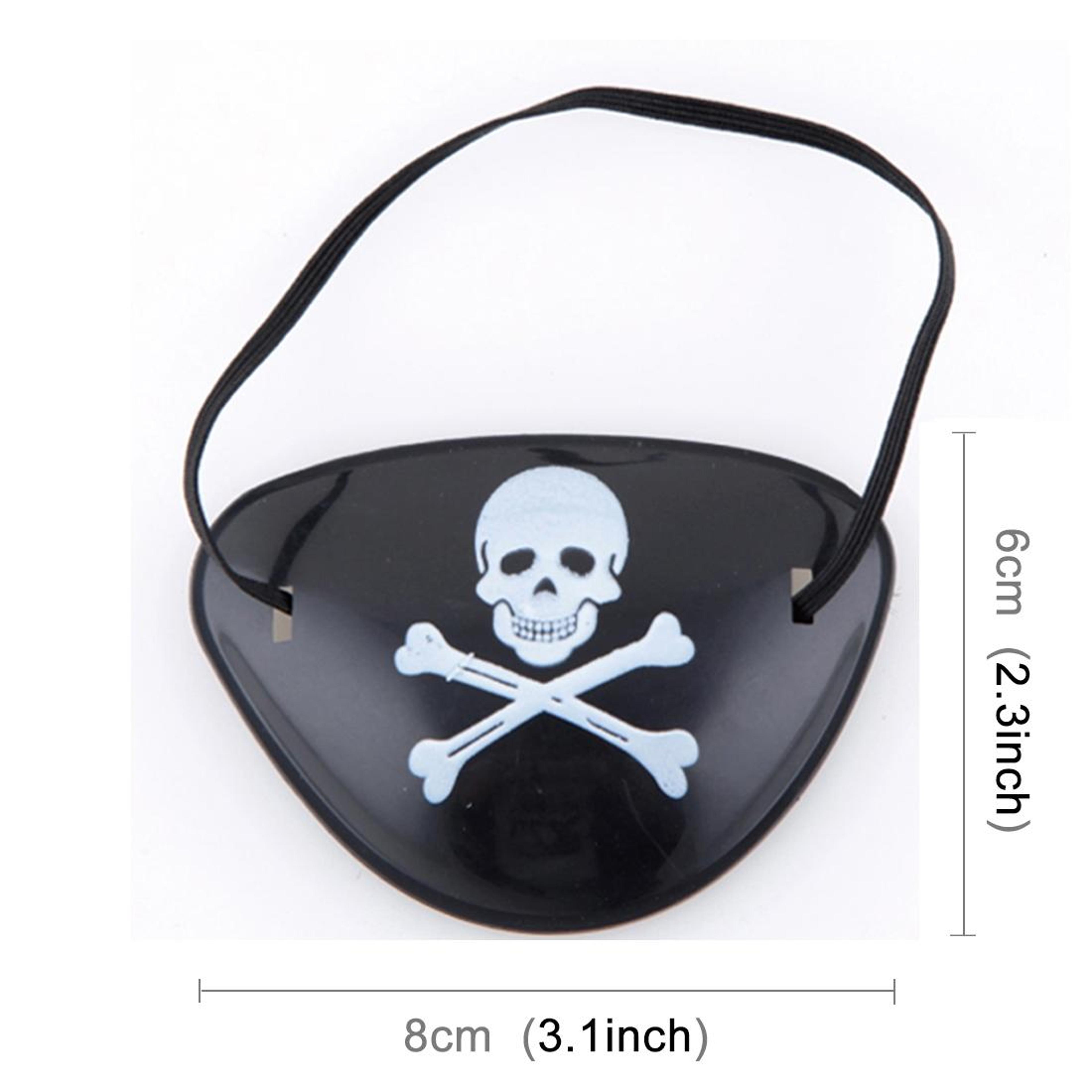 Halloween Pirate Eye Patch  Plastic Costume Accessory With Random Pattern 5