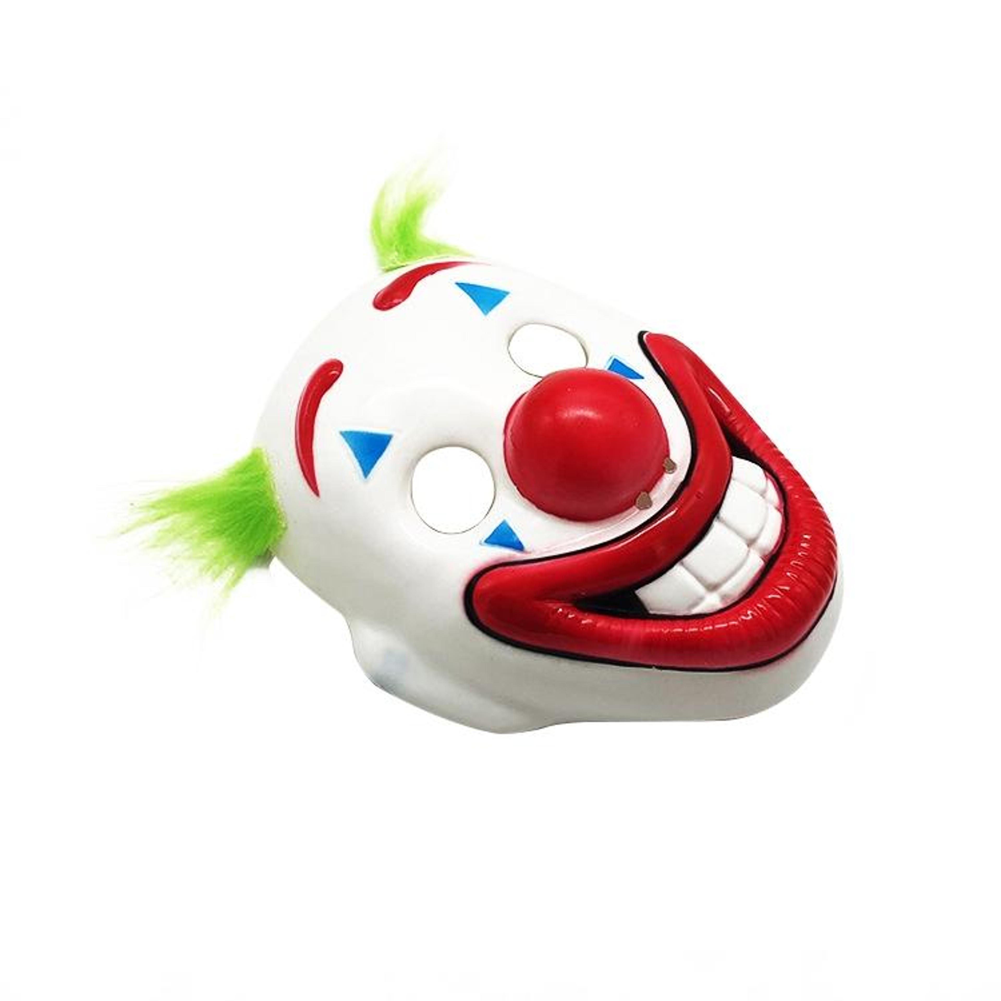 Halloween Horror Clown Mask With Wig For Spooky Costume Parties 3