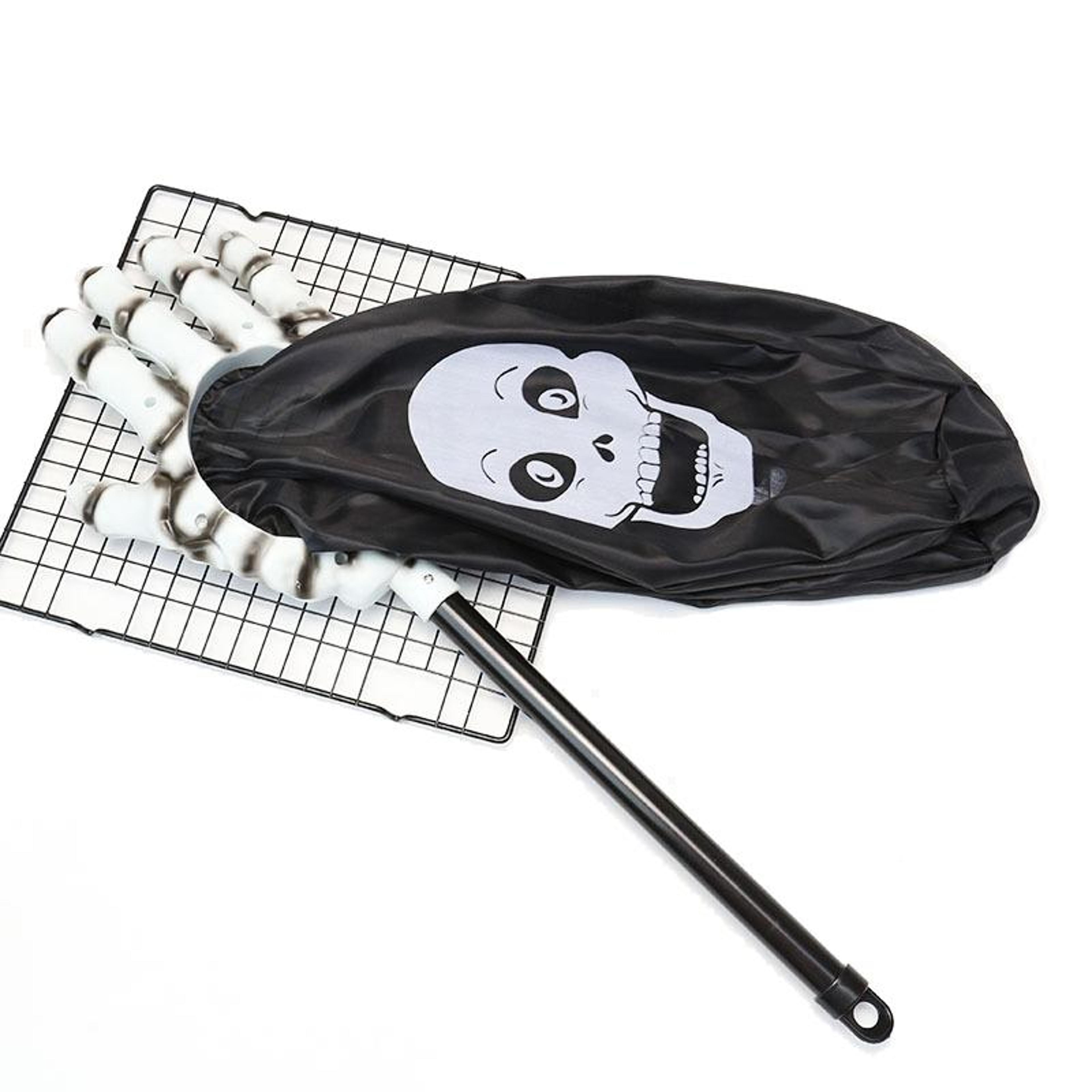 Halloween Trick Or Treat Candy Bag With Skull Print And Palm Handle 6
