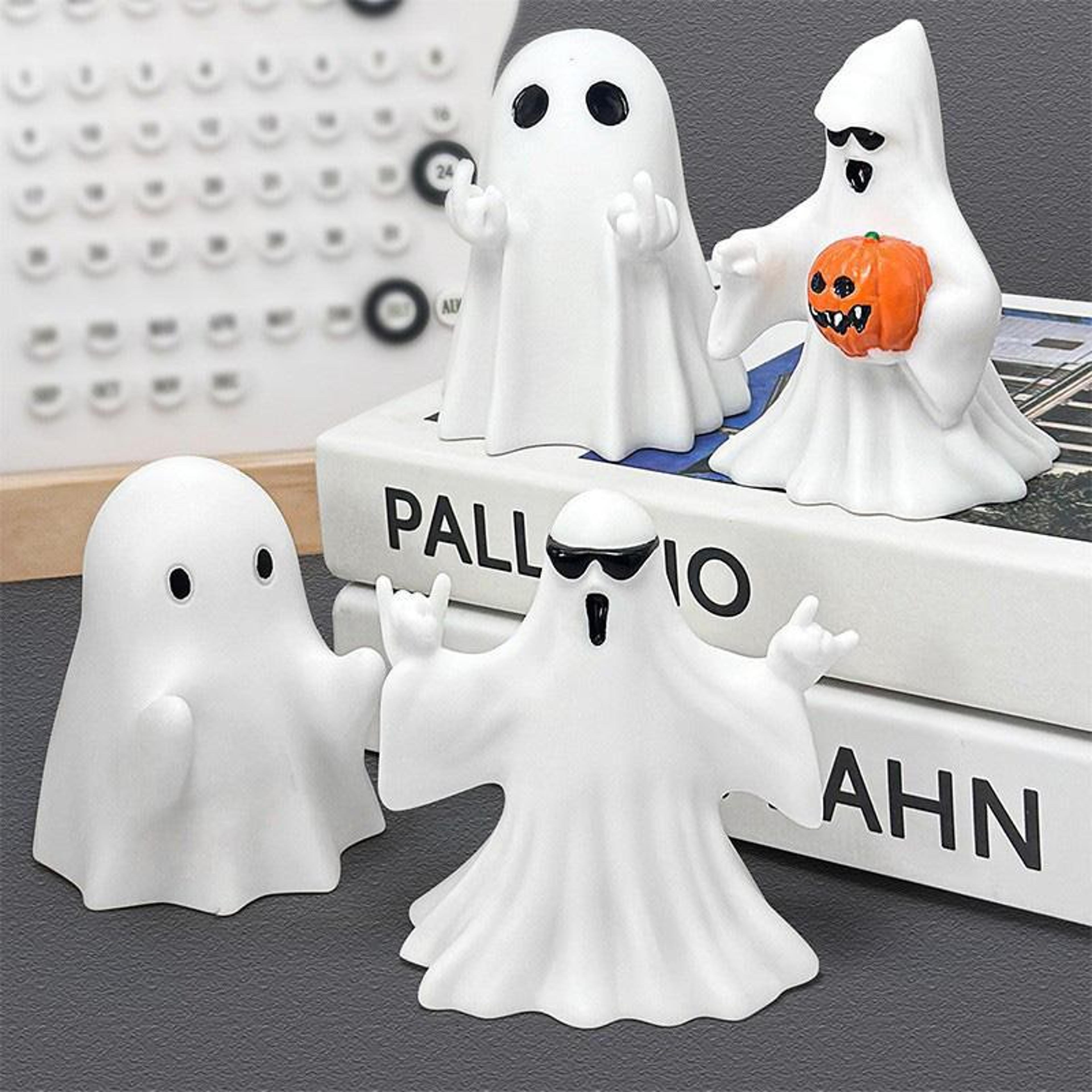 Halloween Ghost Figurine Vinyl Desktop Ornament For Tabletop Decor 1
