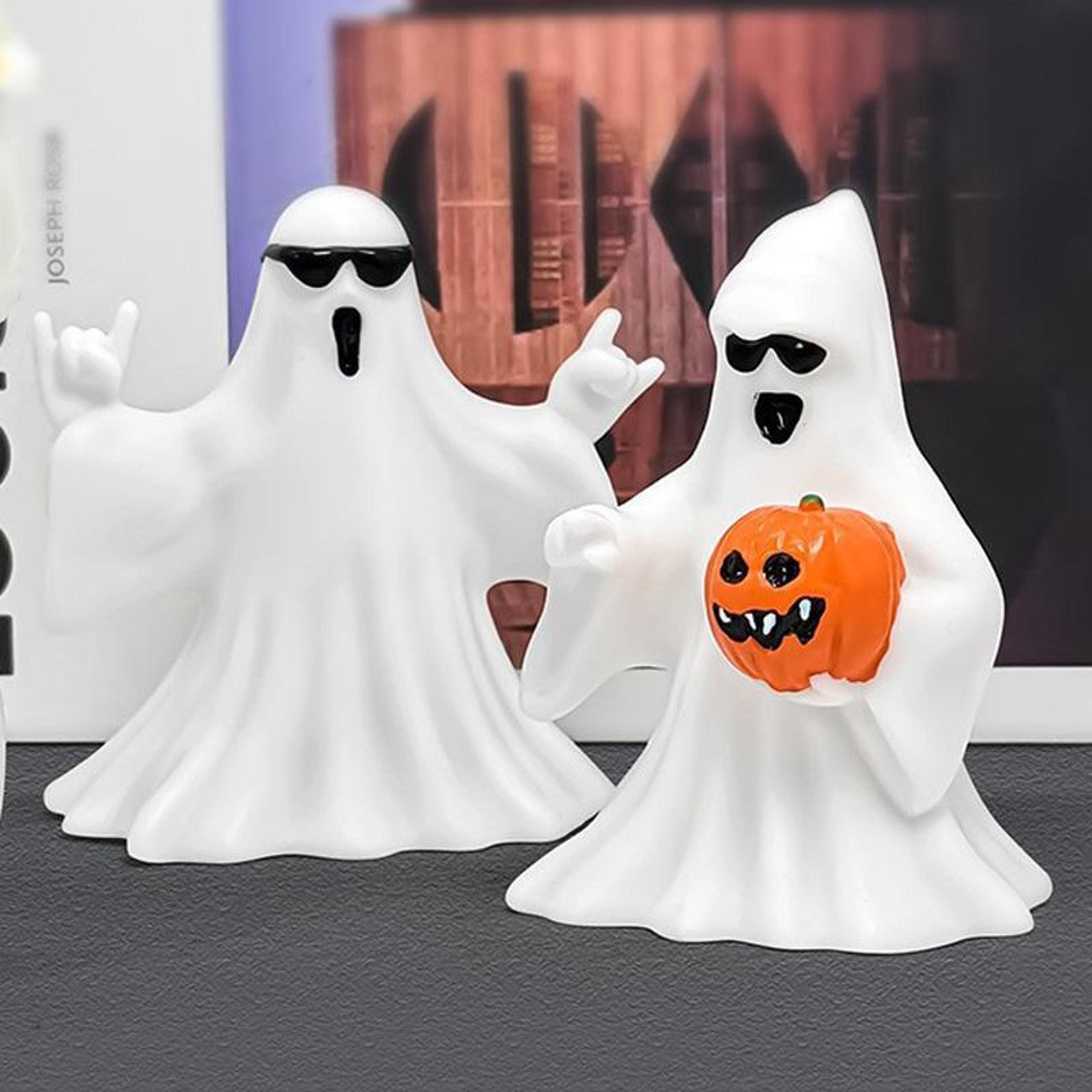 halloween ghost figurine vinyl desktop ornament for tabletop decor
