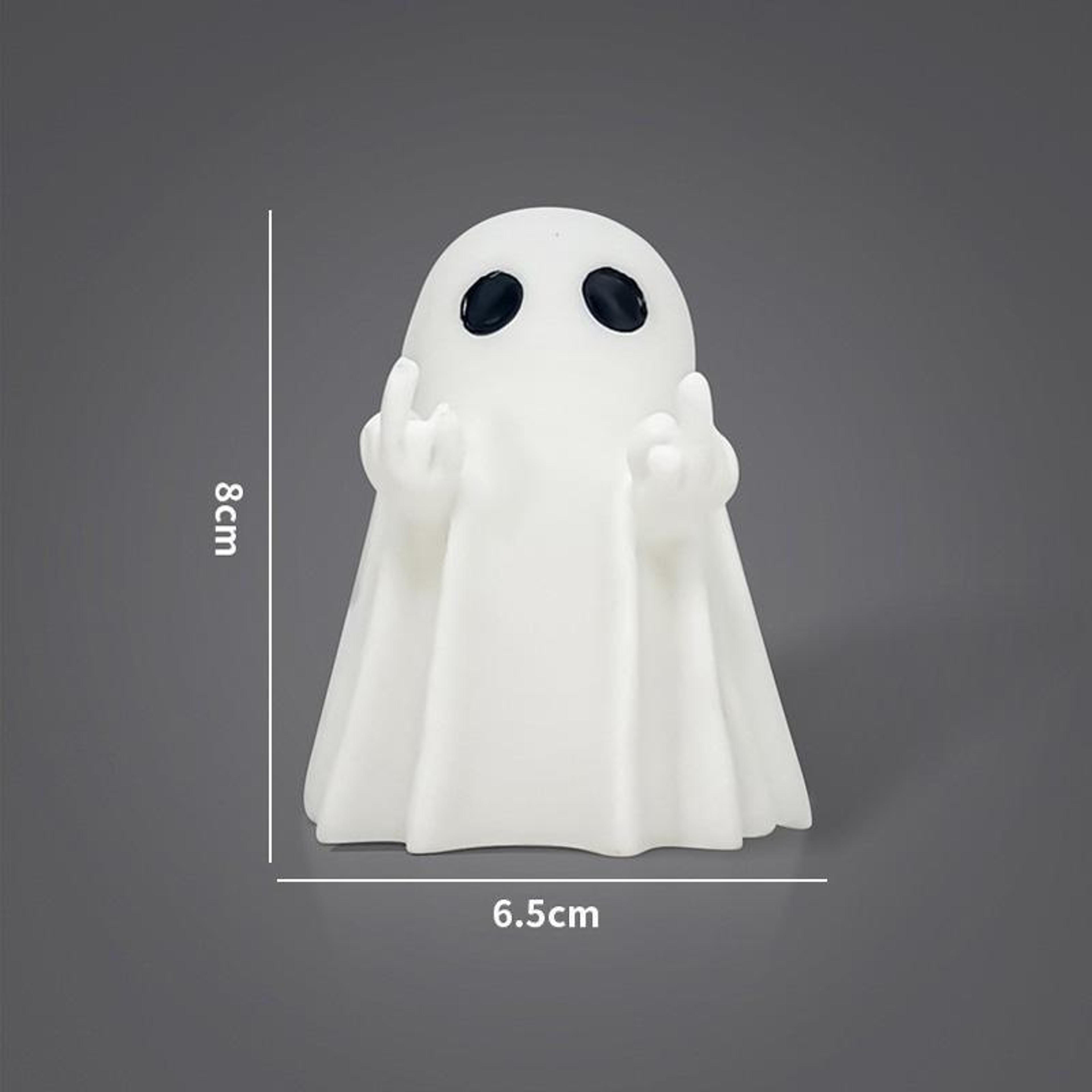 Halloween Ghost Figurine Vinyl Desktop Ornament For Tabletop Decor 7