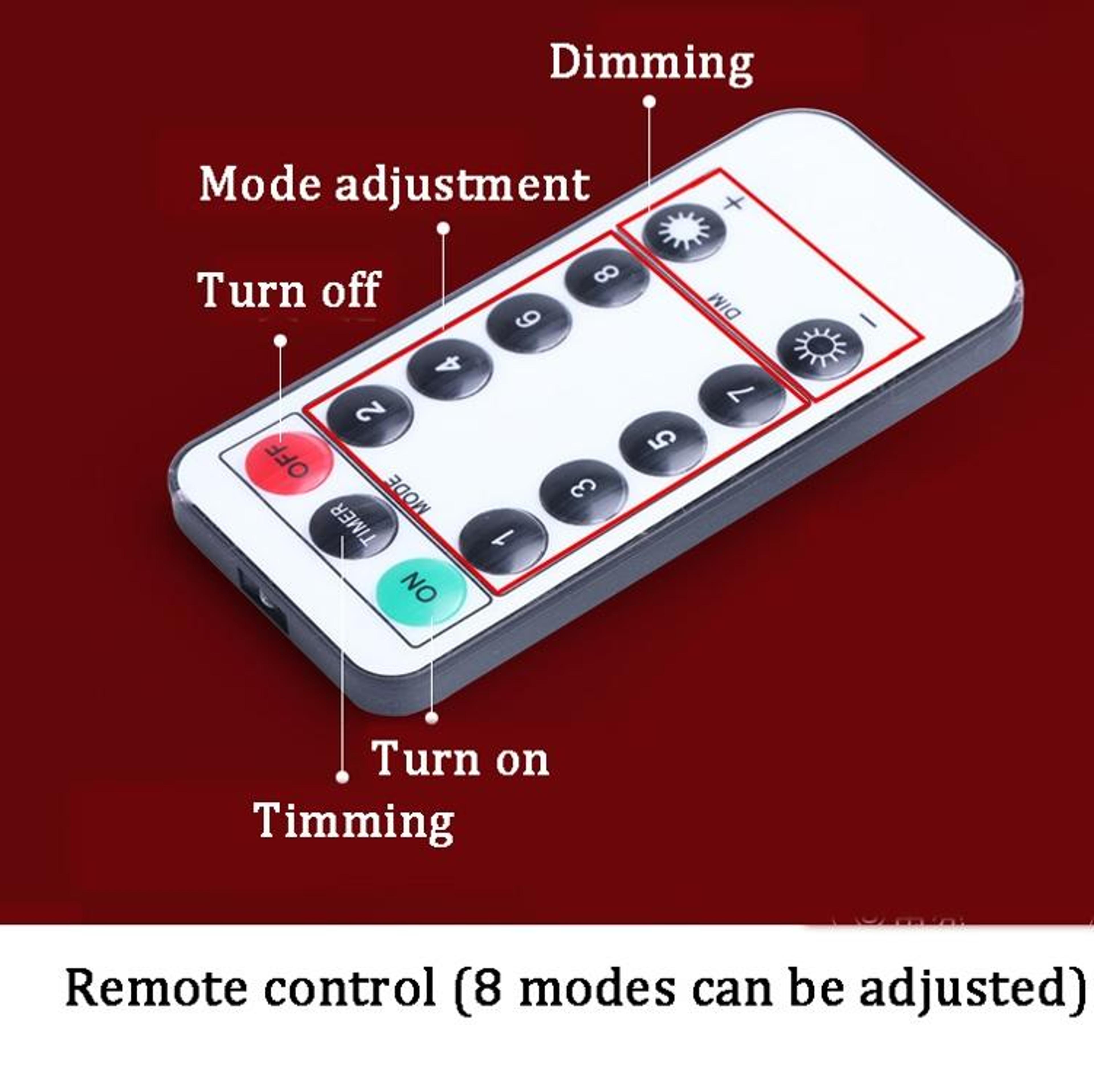 LED Spider Web Halloween Decoration With Remote Control And 8 Lighting Modes 4