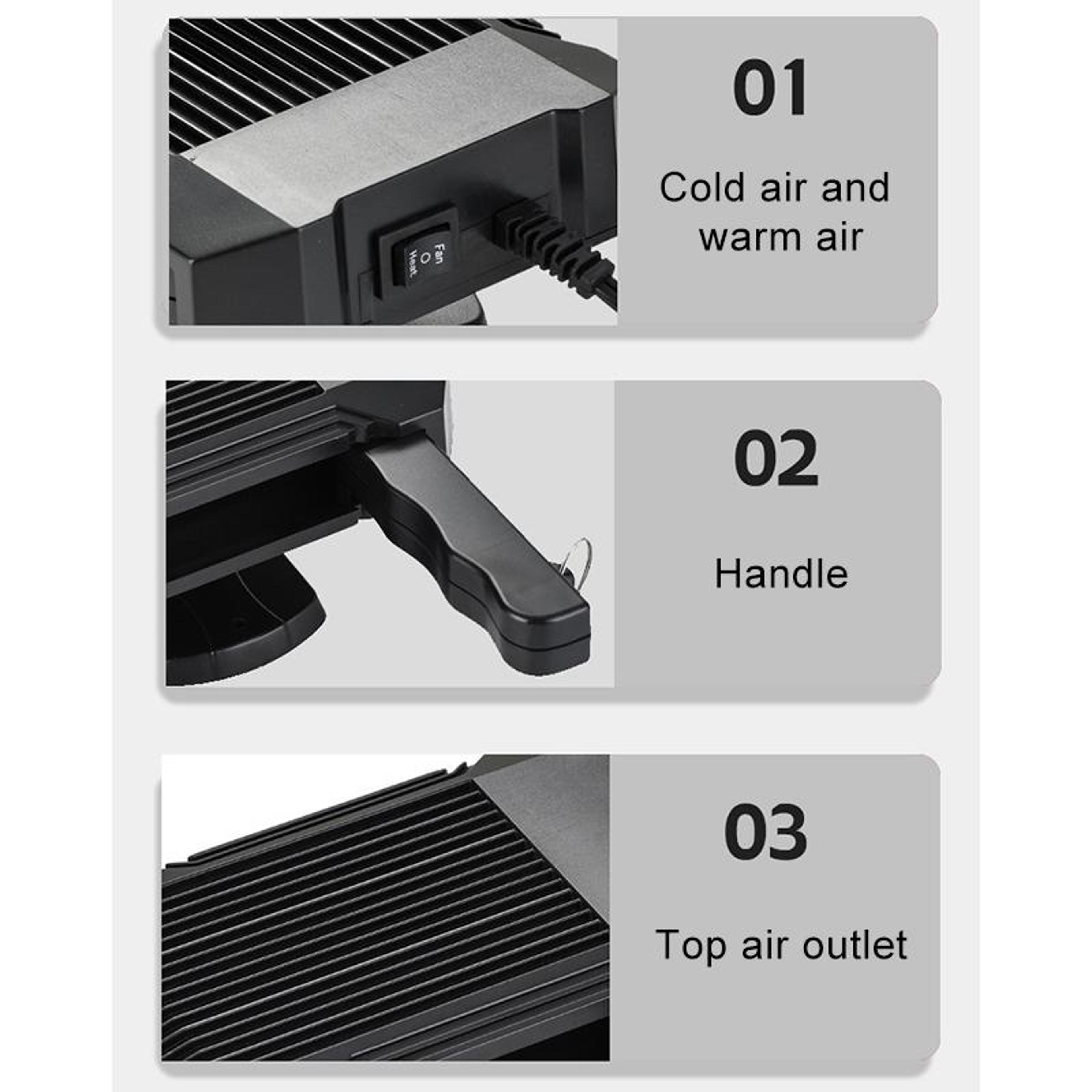 Car Heater And Cooling Fan With Windshield Defroster And Defogger 6