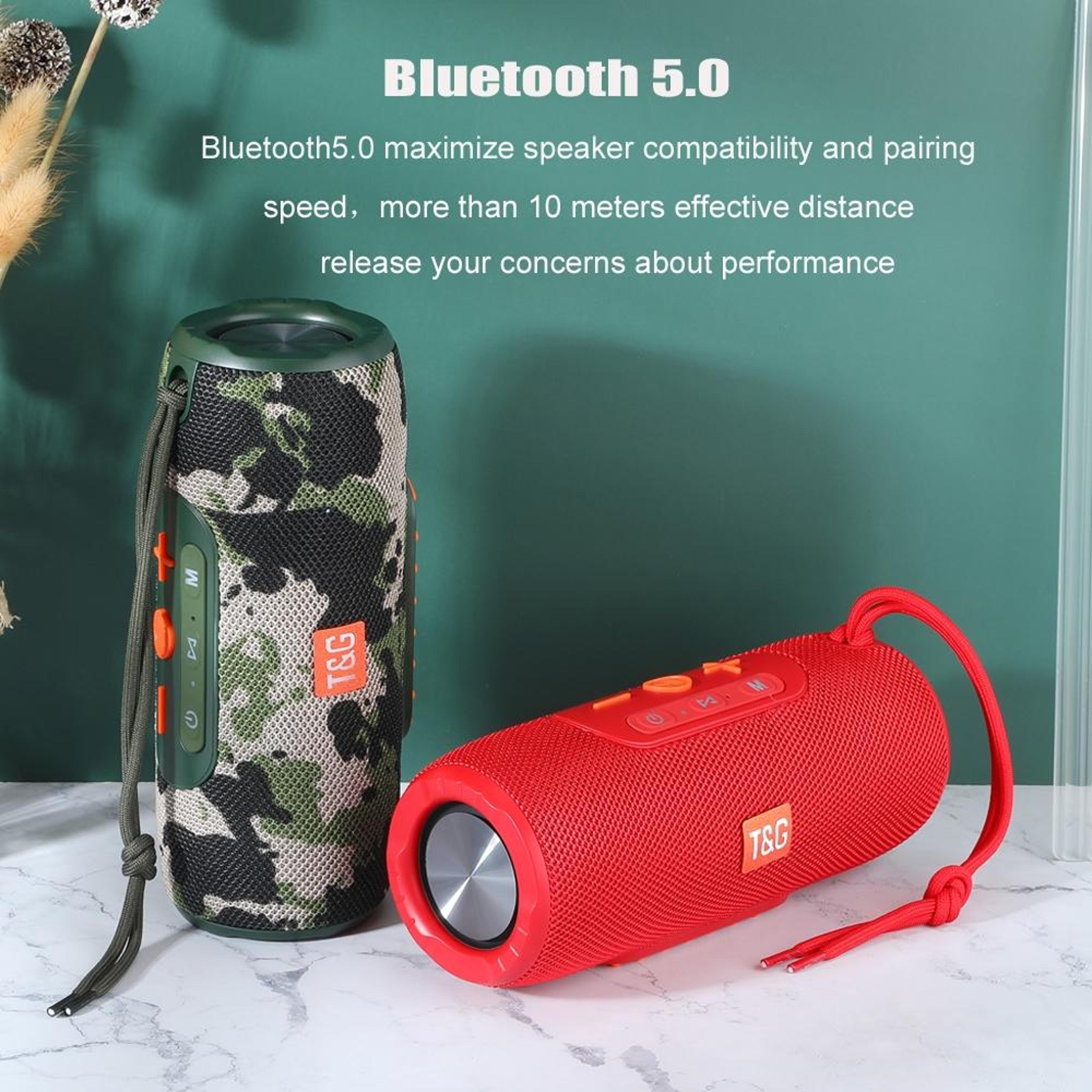 Portable Bluetooth 53 Wireless Speaker With TWS Stereo Pairing And FM Radio 3