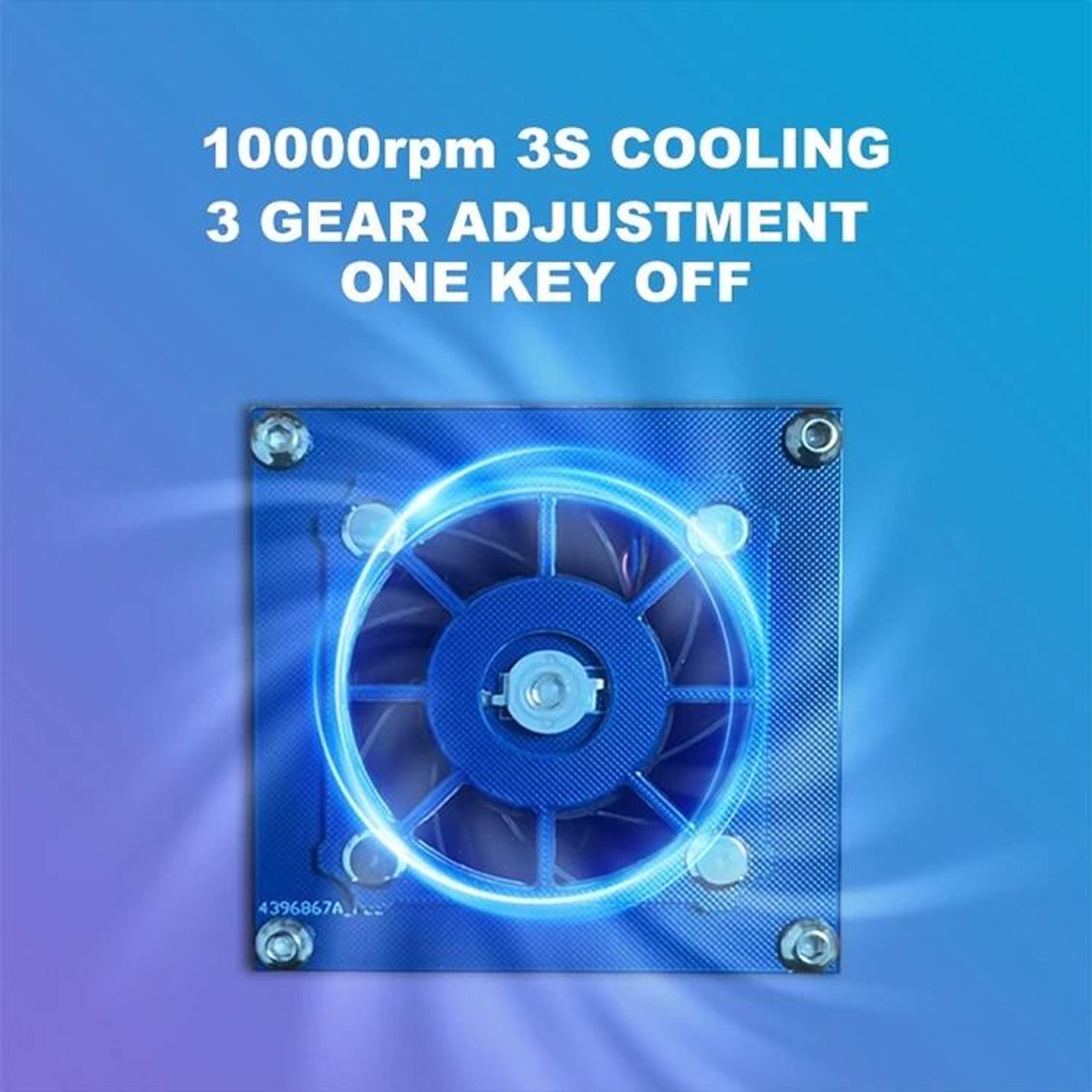 Quick Cooling UV Curing Fan With 3 Adjustable Speeds 3