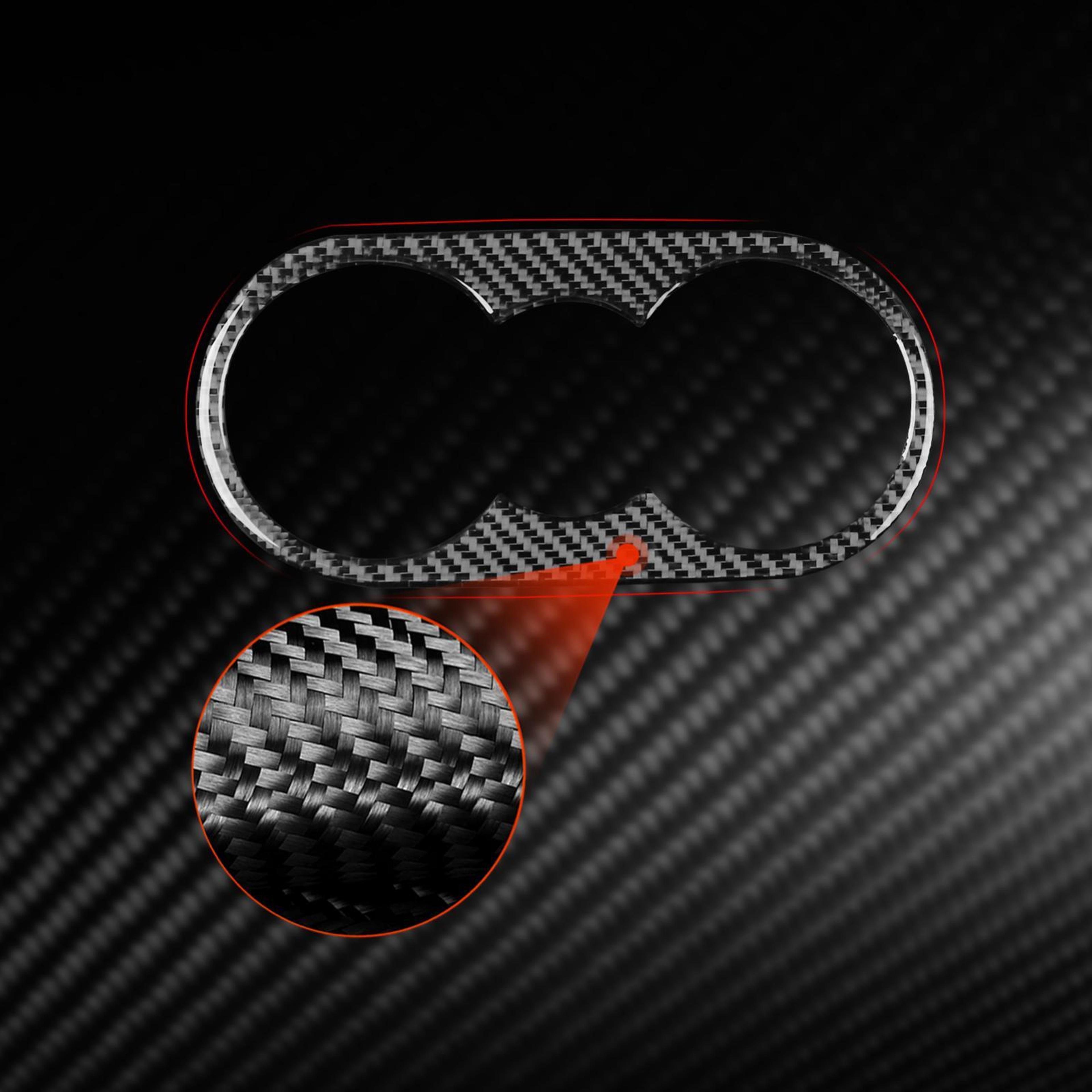 Volkswagen Sagitar 20192023 Carbon Fiber Rear Drain Cup Panel Sticker 2
